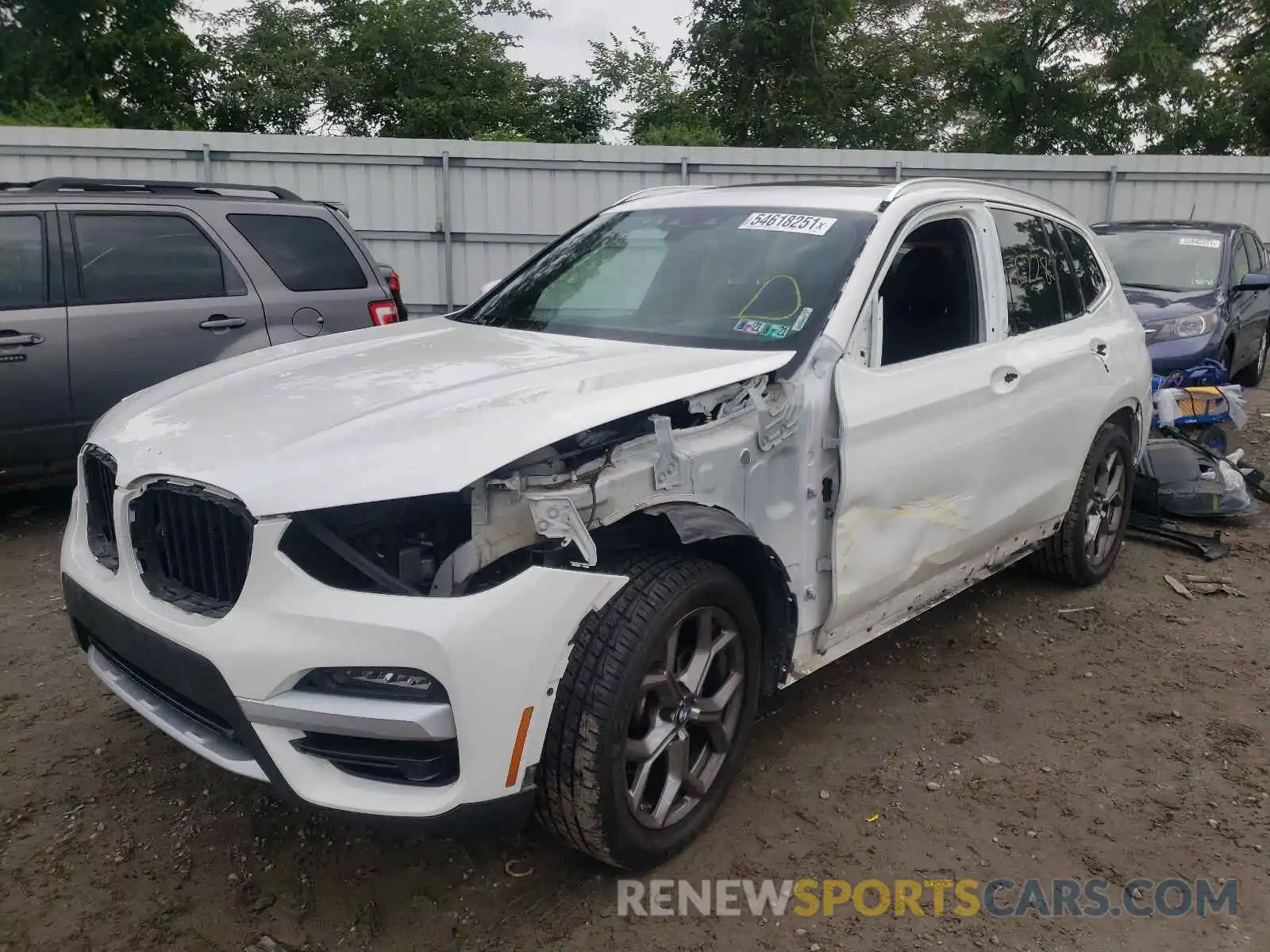 2 Photograph of a damaged car 5UXTY5C06M9E20234 BMW X3 2021