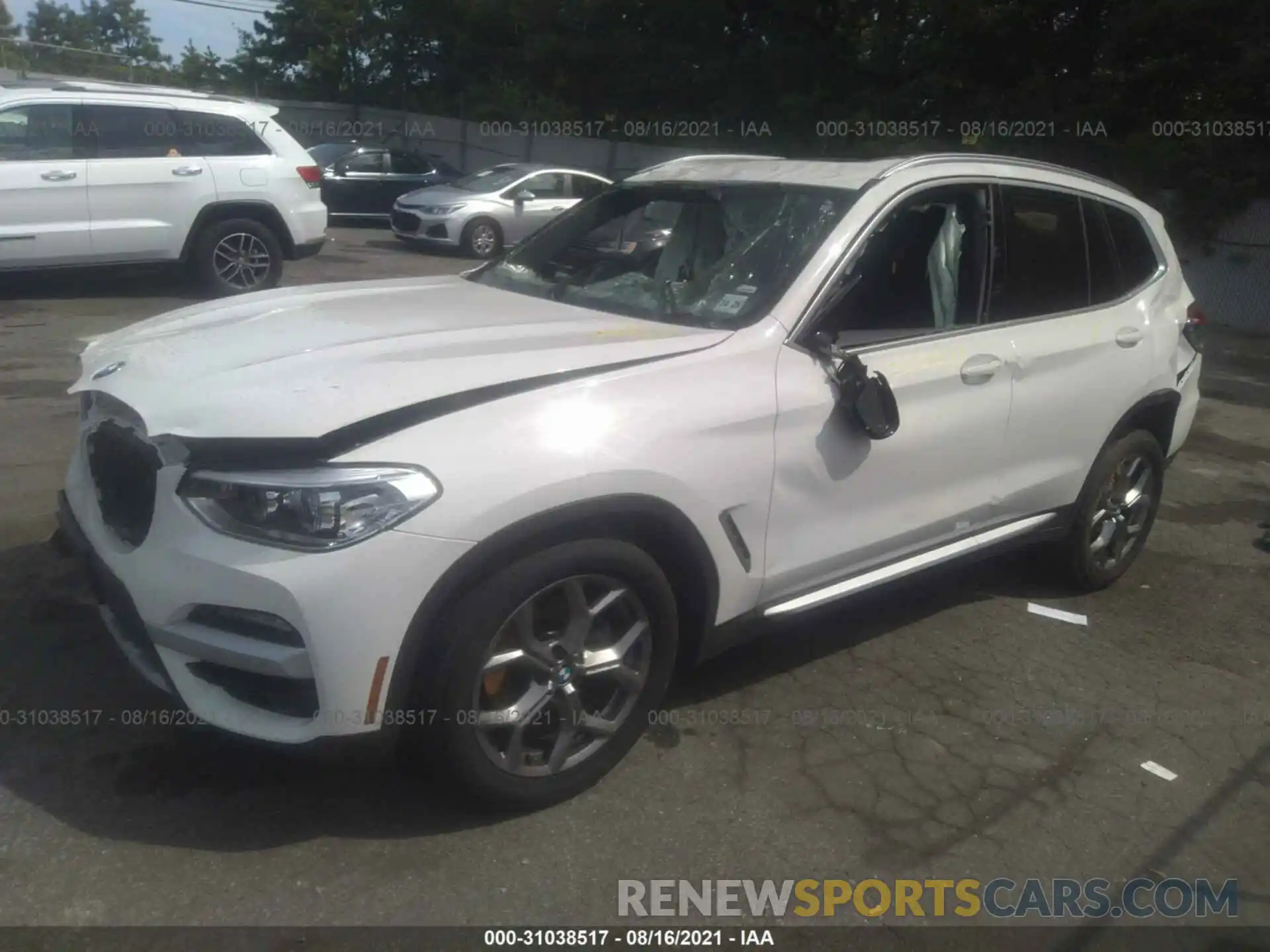 2 Photograph of a damaged car 5UXTY5C06M9E37549 BMW X3 2021