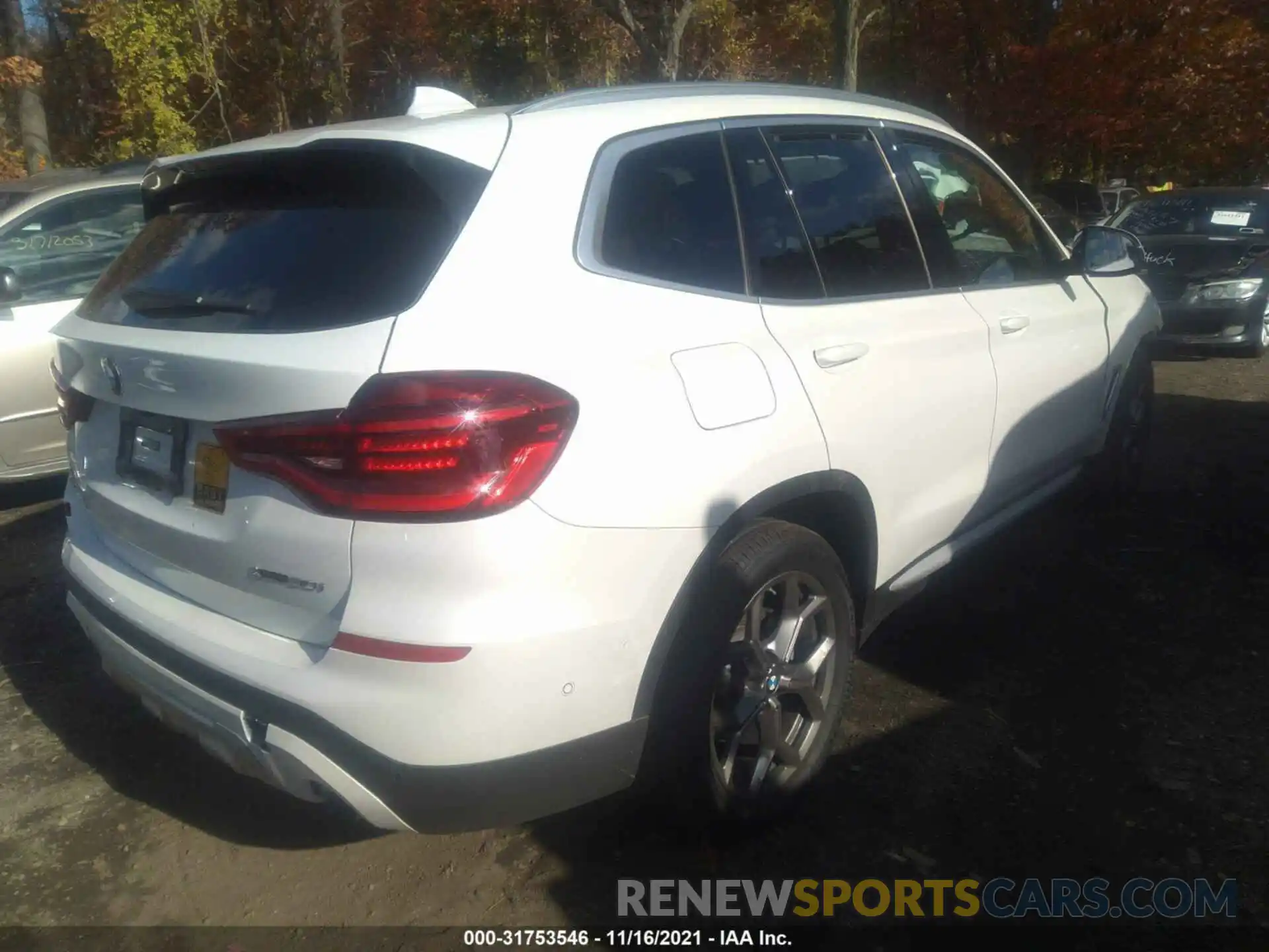 4 Фотография поврежденного автомобиля 5UXTY5C06M9E68879 BMW X3 2021