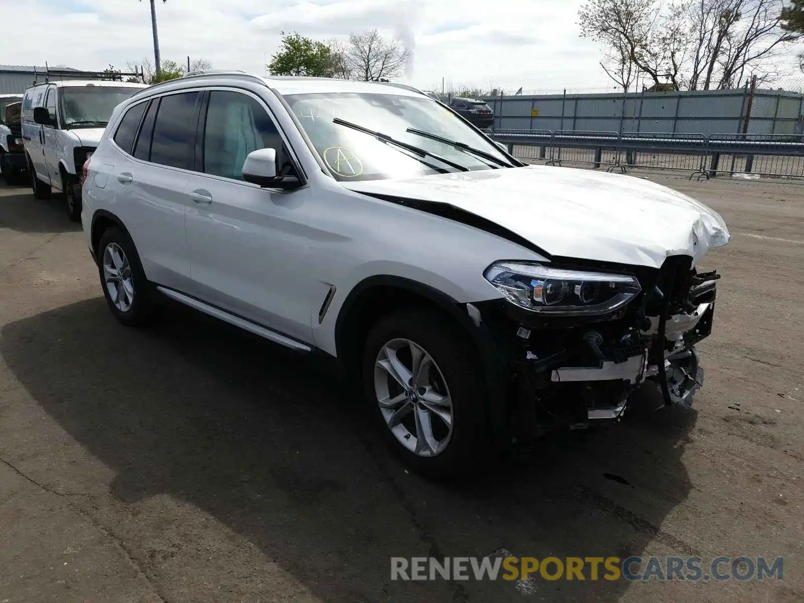 1 Photograph of a damaged car 5UXTY5C06M9E77209 BMW X3 2021