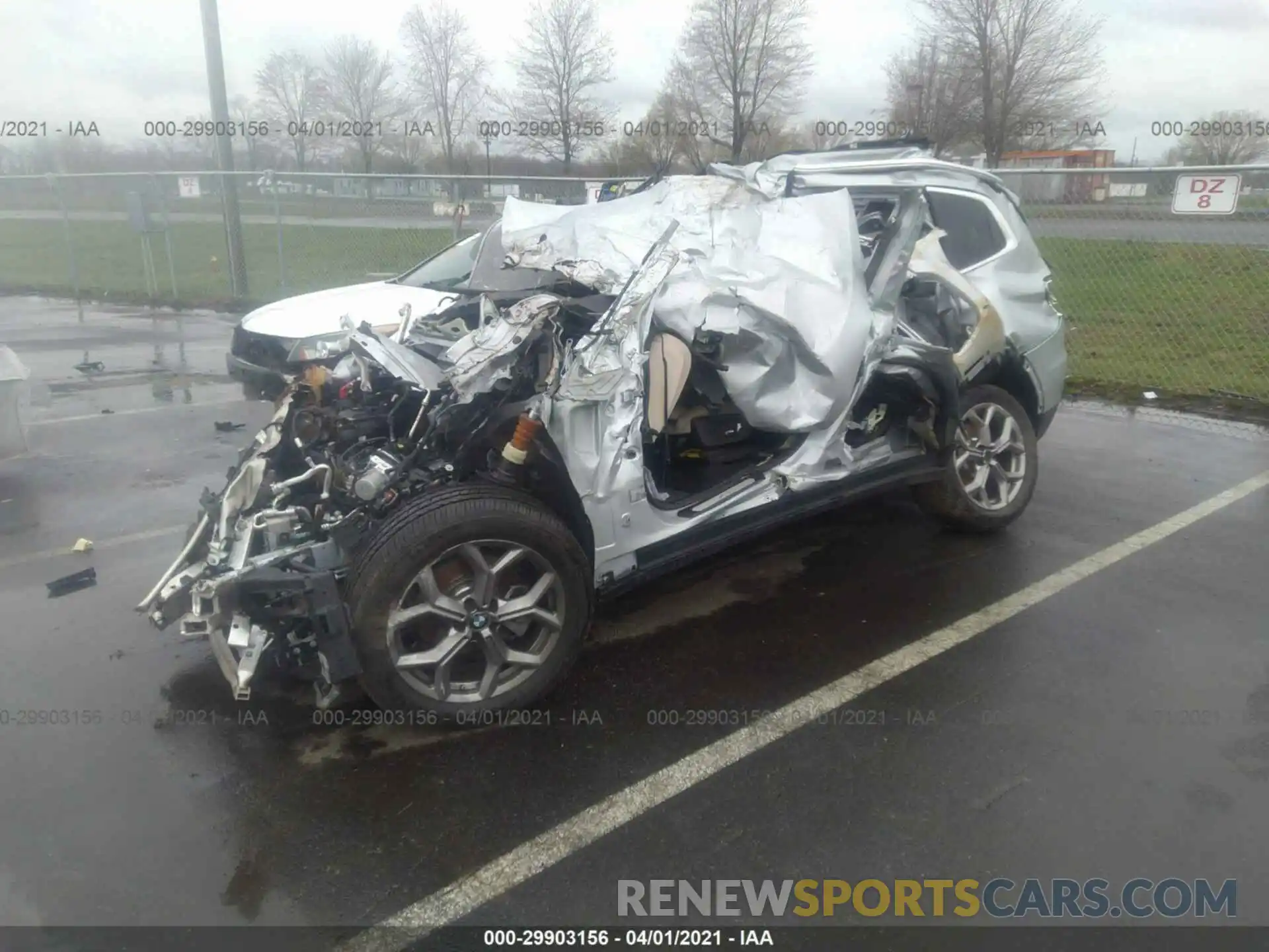 2 Фотография поврежденного автомобиля 5UXTY5C06M9E85021 BMW X3 2021
