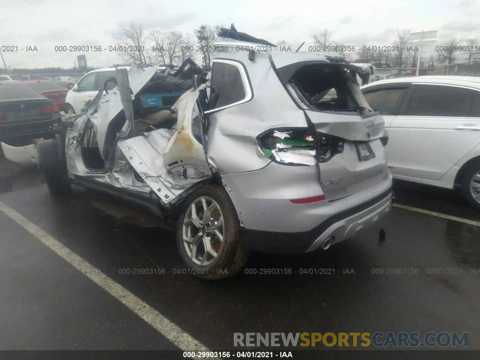3 Фотография поврежденного автомобиля 5UXTY5C06M9E85021 BMW X3 2021