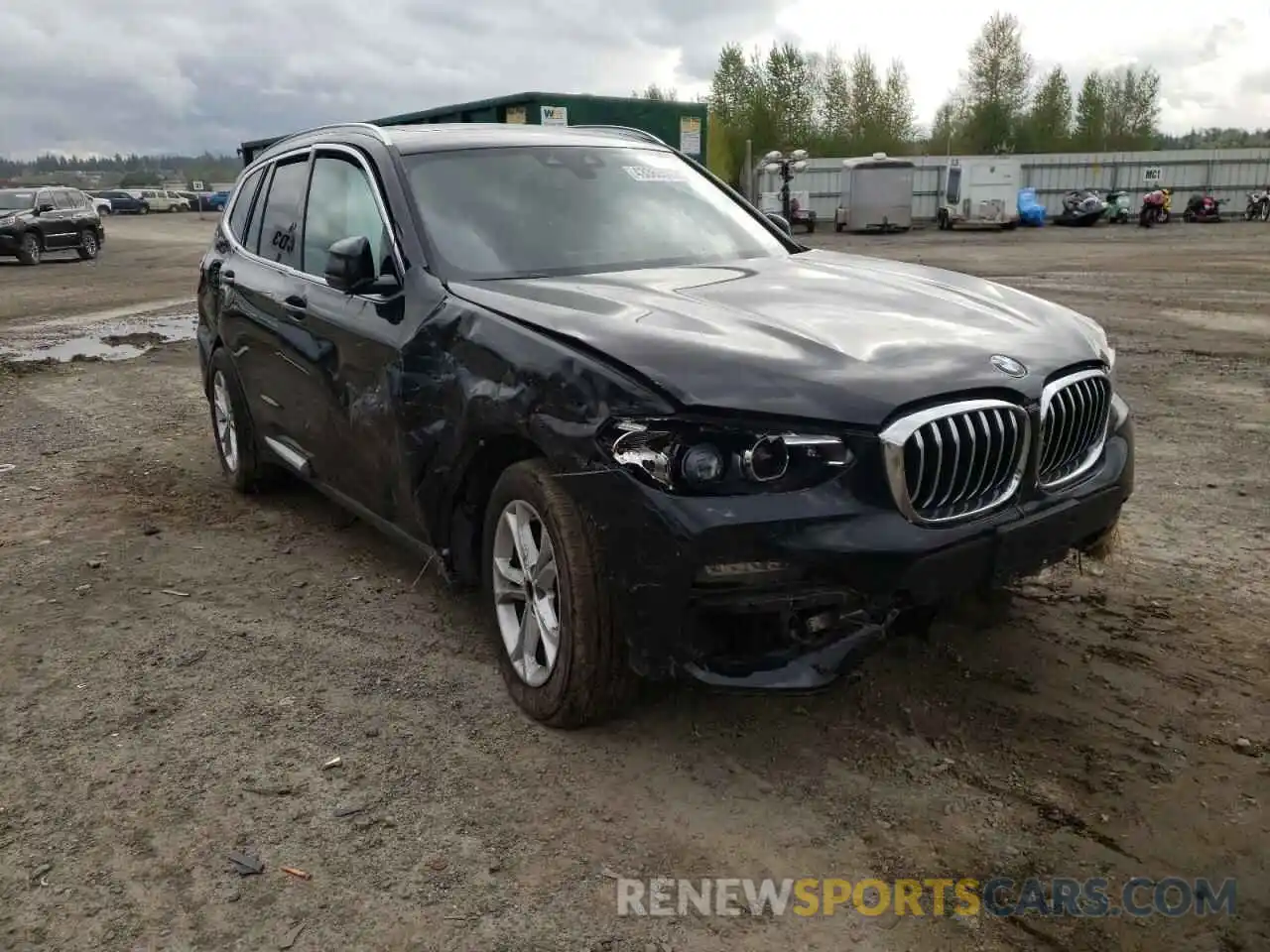 1 Photograph of a damaged car 5UXTY5C06M9F05154 BMW X3 2021