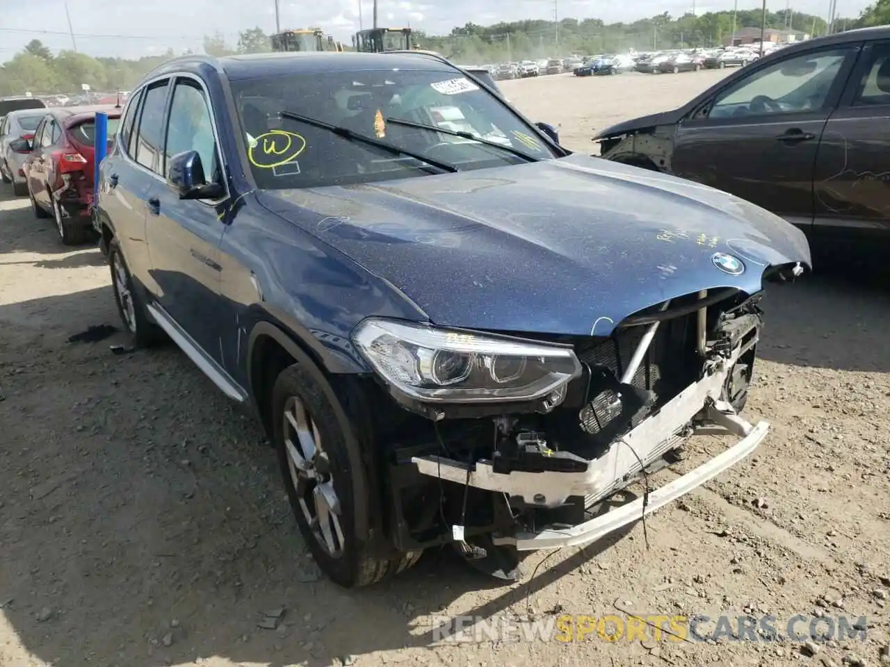 1 Photograph of a damaged car 5UXTY5C06M9F11519 BMW X3 2021