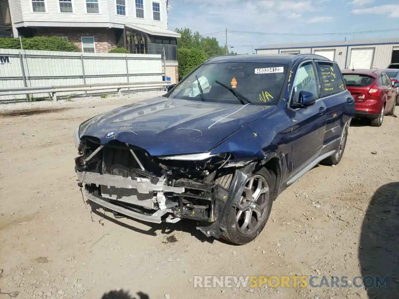 9 Photograph of a damaged car 5UXTY5C06M9F11519 BMW X3 2021