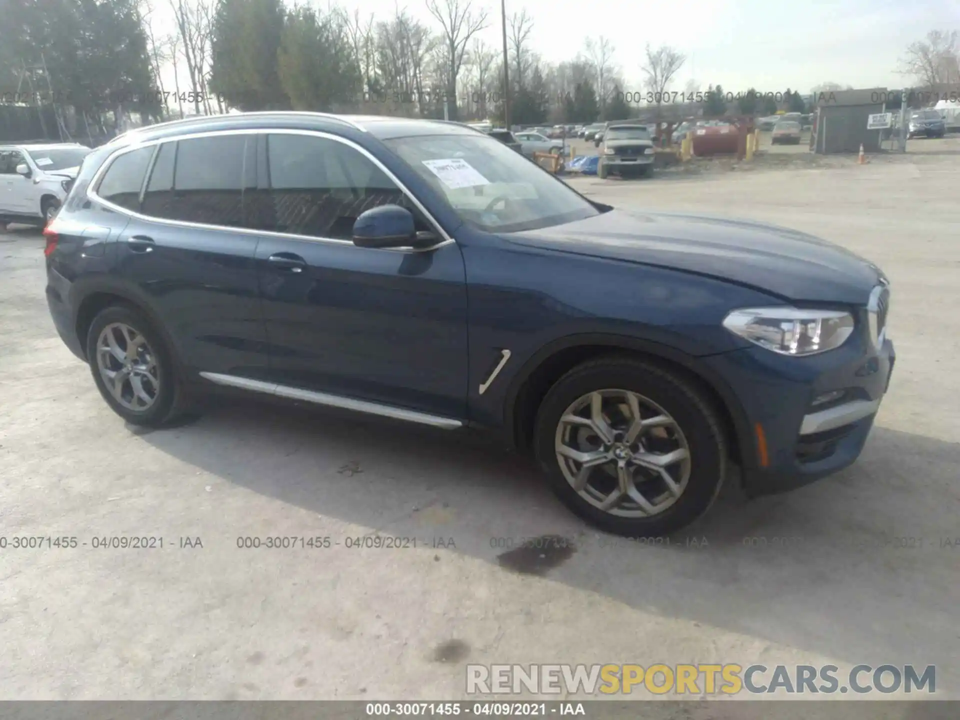 1 Photograph of a damaged car 5UXTY5C06M9F11553 BMW X3 2021