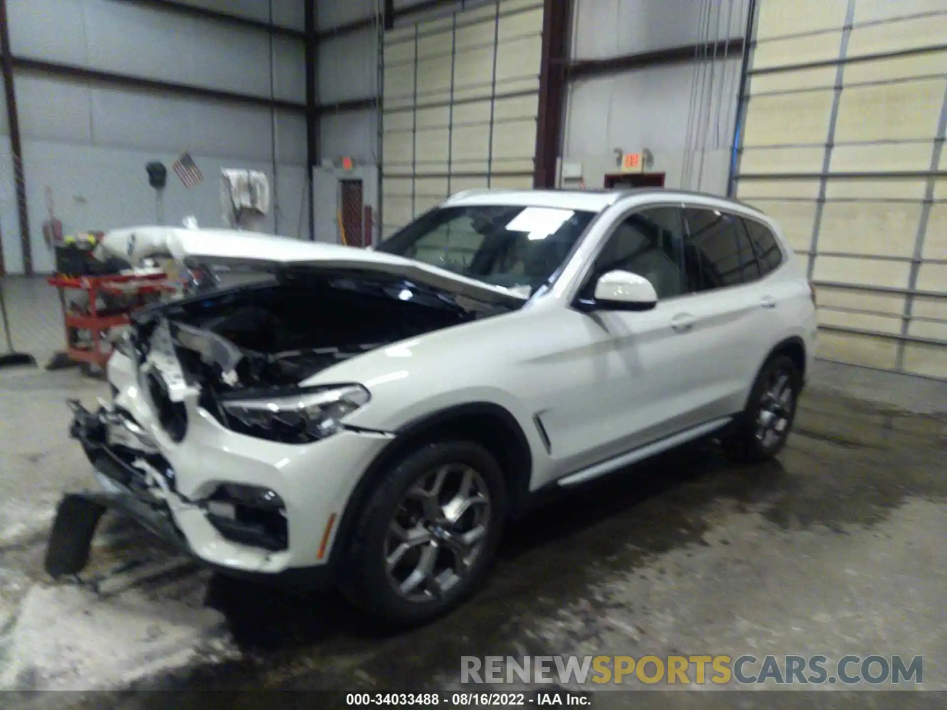 2 Photograph of a damaged car 5UXTY5C06M9F33620 BMW X3 2021