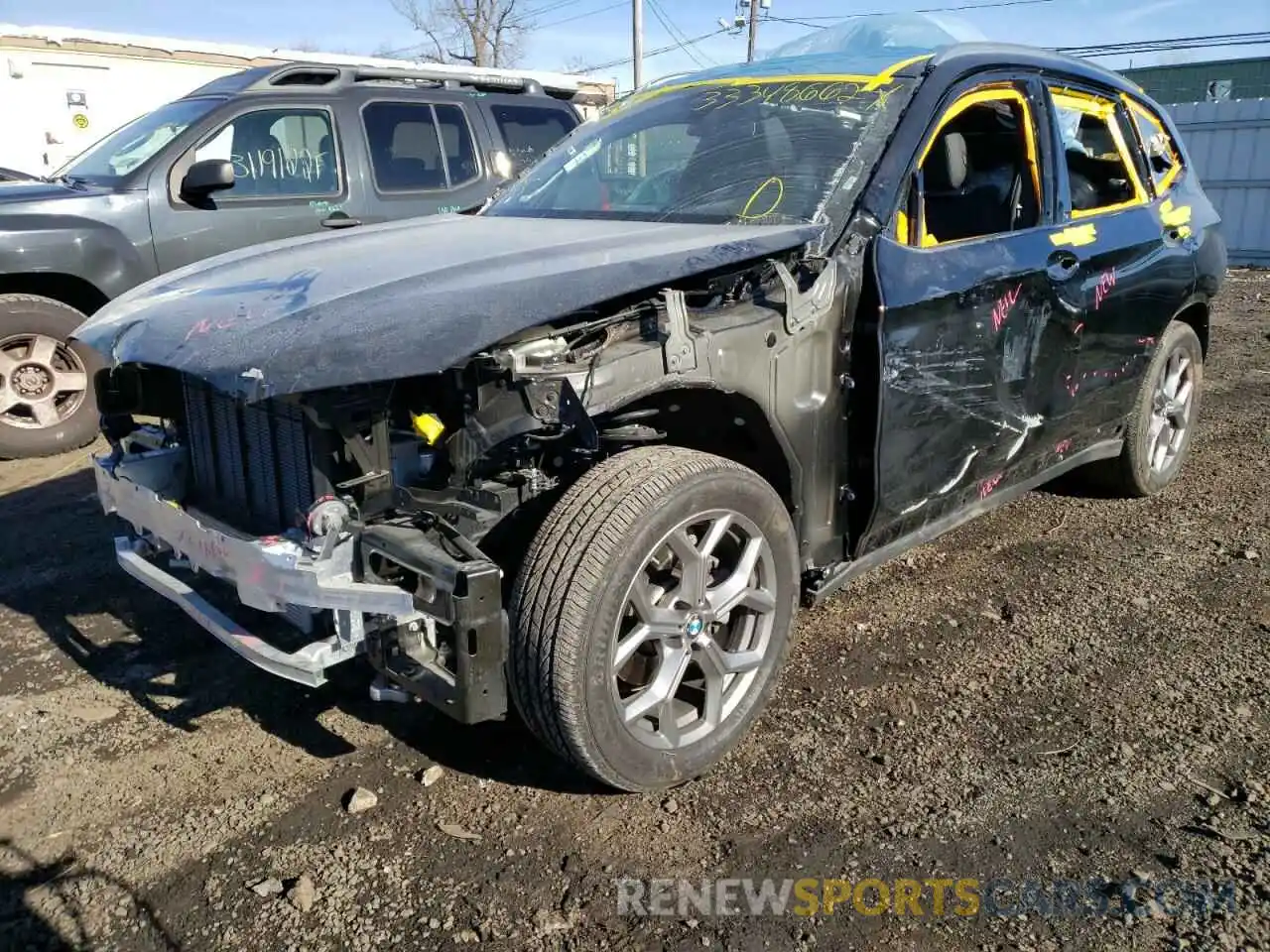 9 Photograph of a damaged car 5UXTY5C06M9F37411 BMW X3 2021