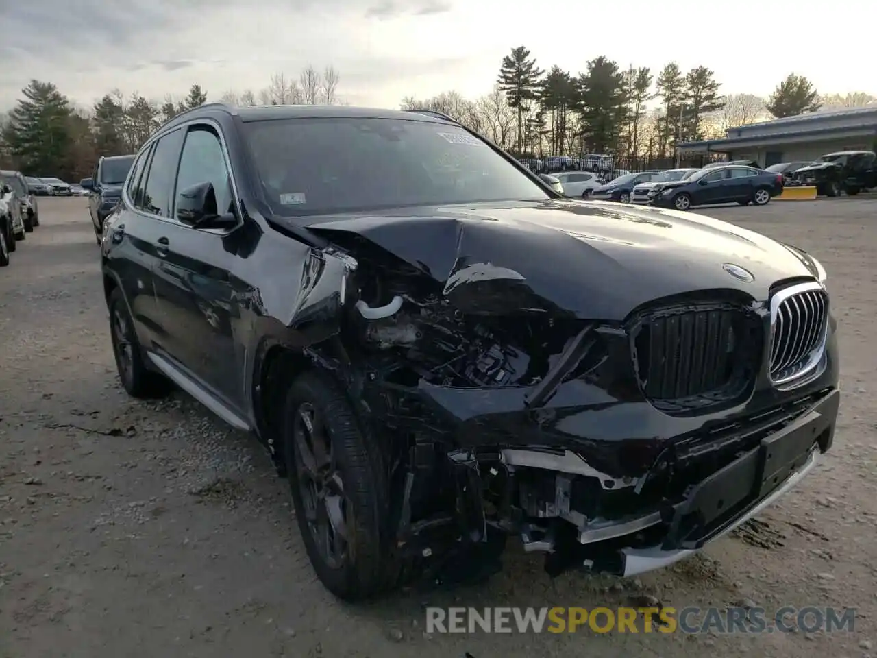 1 Photograph of a damaged car 5UXTY5C06M9F39854 BMW X3 2021