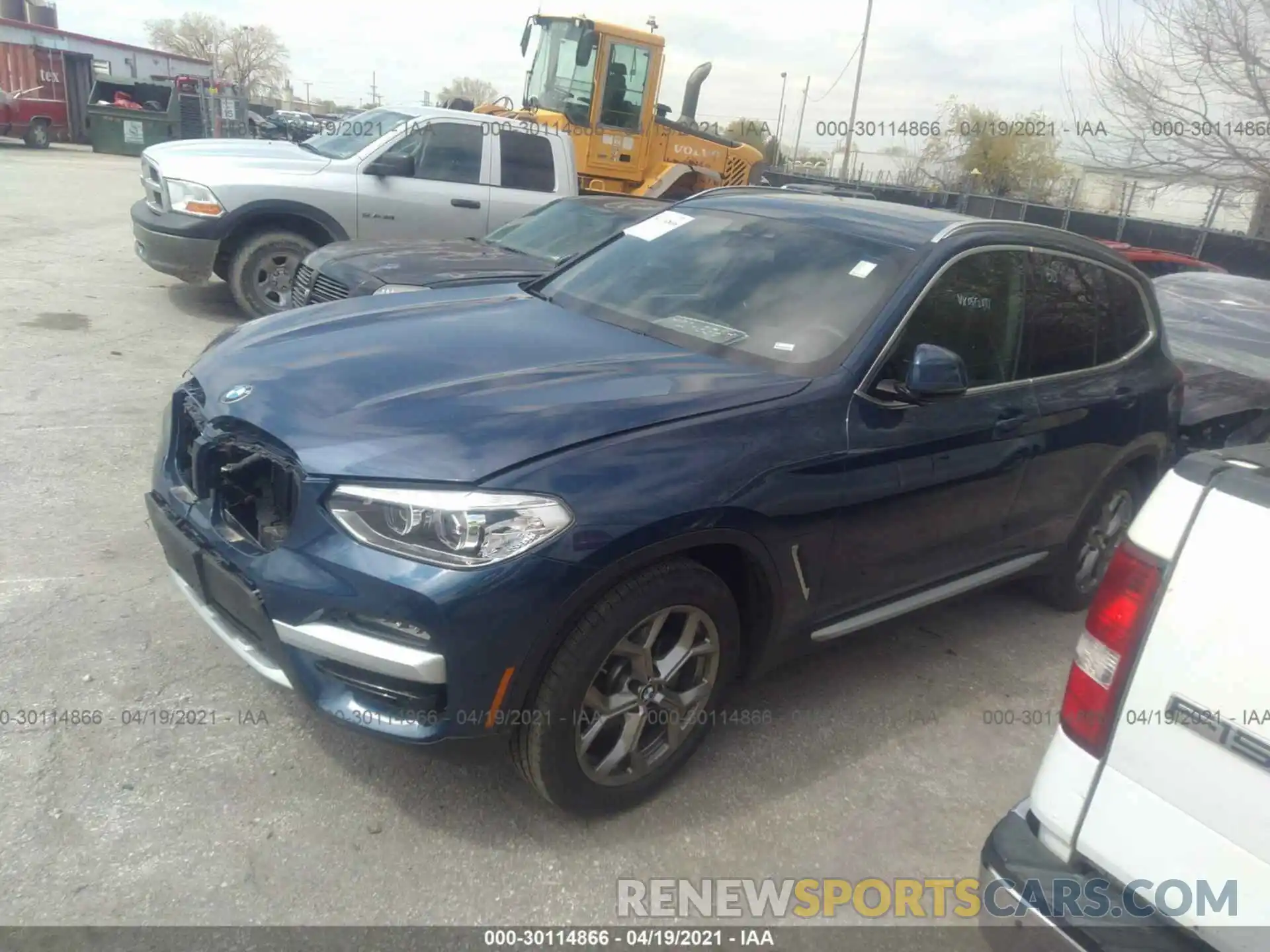 2 Photograph of a damaged car 5UXTY5C06M9F57691 BMW X3 2021