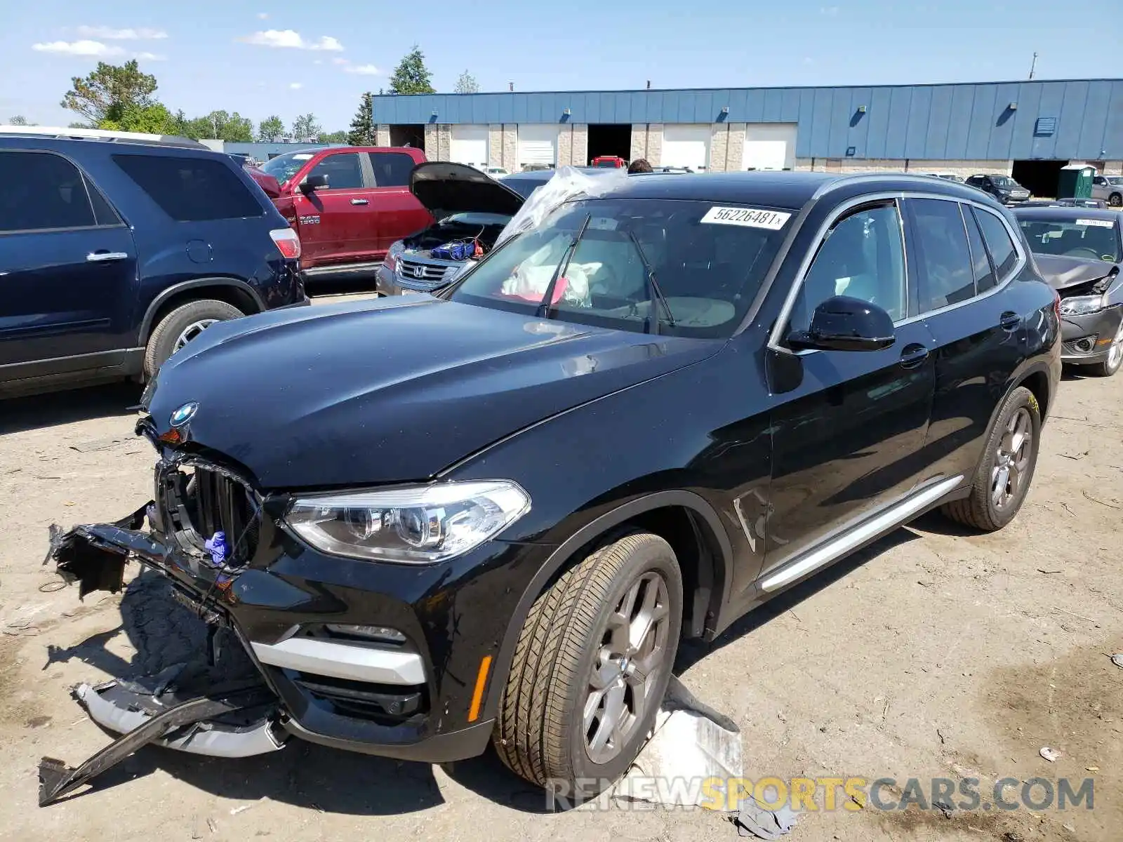 2 Photograph of a damaged car 5UXTY5C06M9F91369 BMW X3 2021