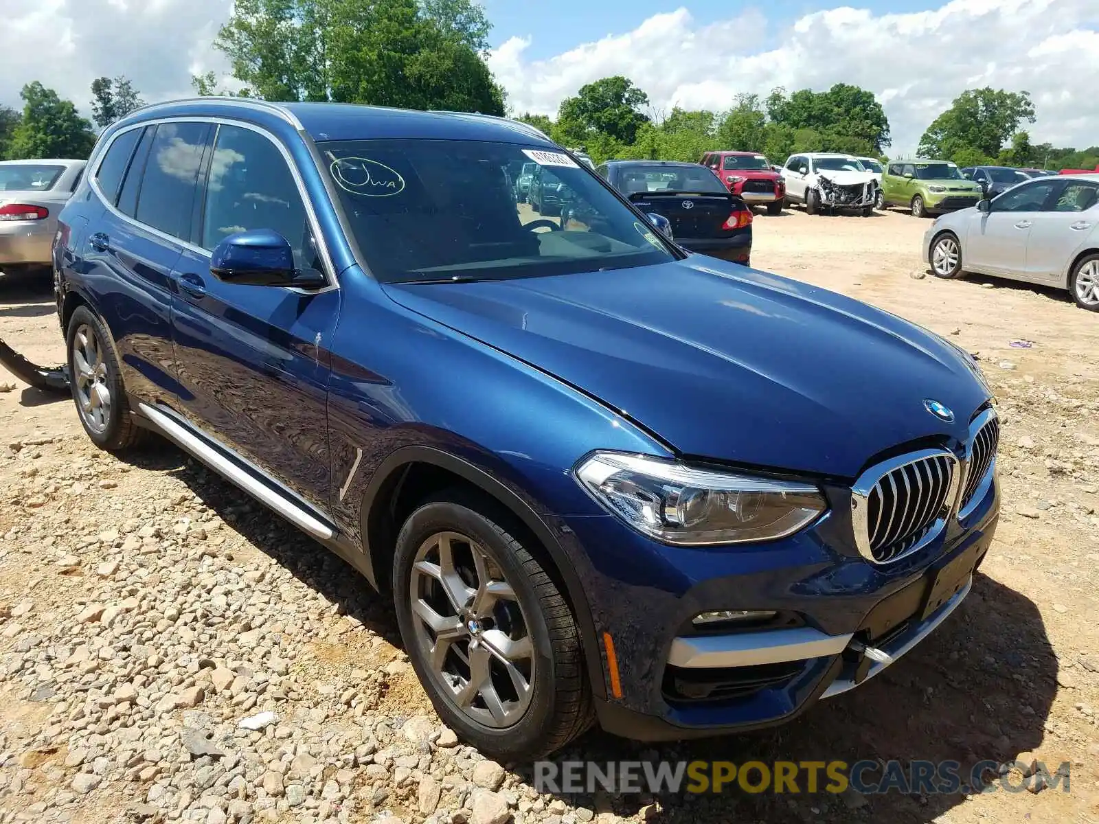 1 Photograph of a damaged car 5UXTY5C06M9G09997 BMW X3 2021