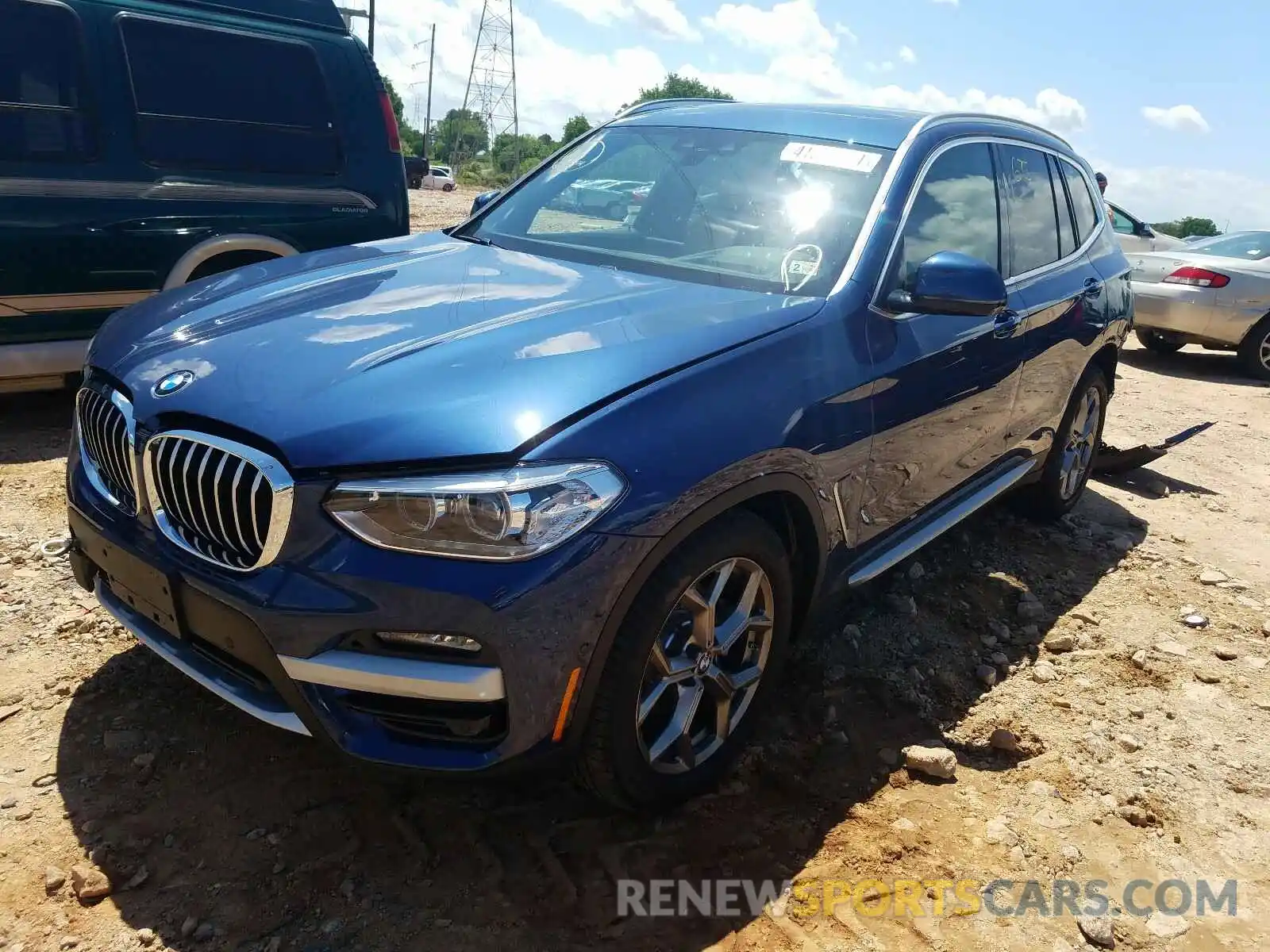 2 Photograph of a damaged car 5UXTY5C06M9G09997 BMW X3 2021