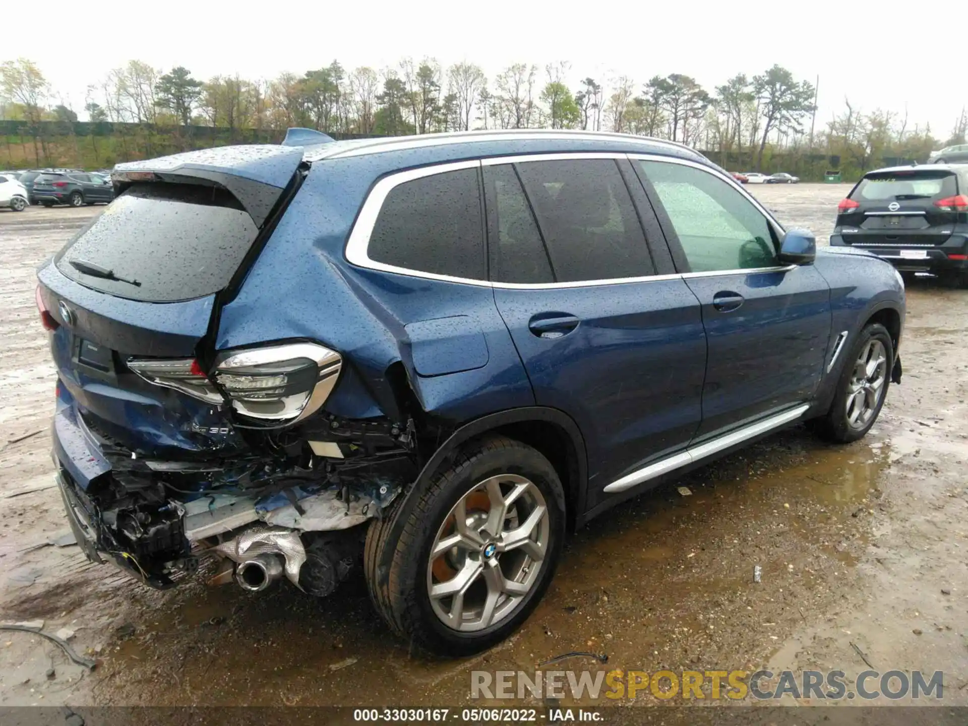 4 Photograph of a damaged car 5UXTY5C06M9G57497 BMW X3 2021