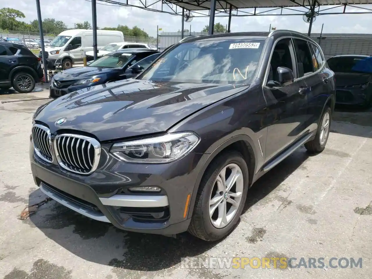 2 Фотография поврежденного автомобиля 5UXTY5C06M9H01479 BMW X3 2021