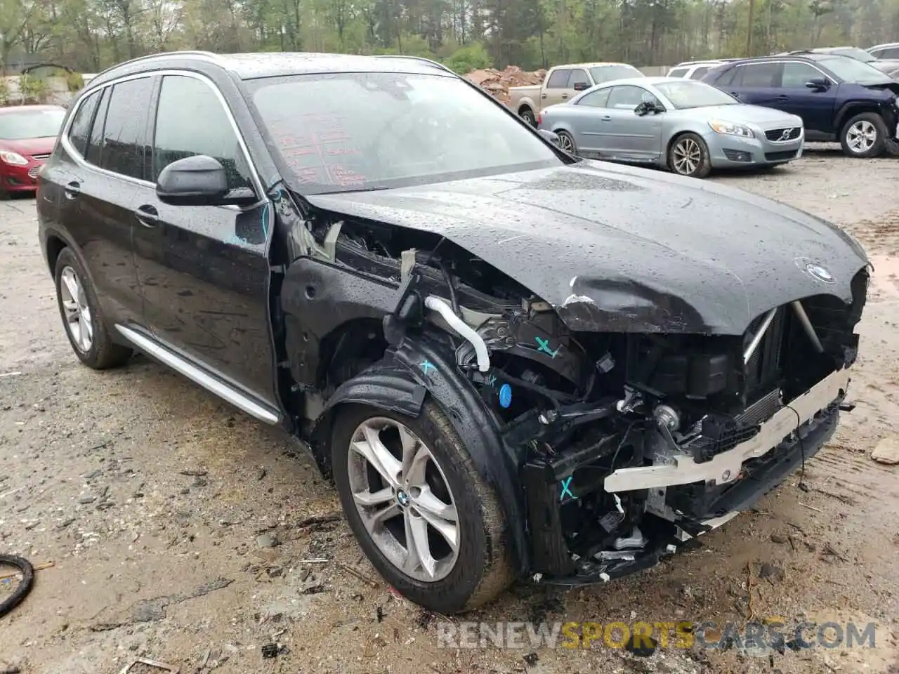 1 Photograph of a damaged car 5UXTY5C06M9H30111 BMW X3 2021