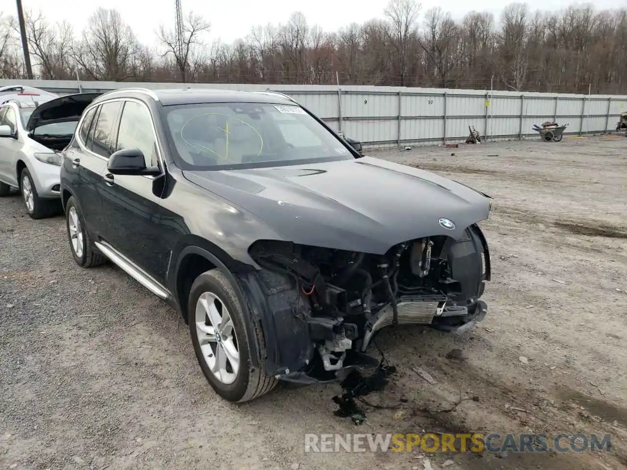 1 Photograph of a damaged car 5UXTY5C07M9D71304 BMW X3 2021