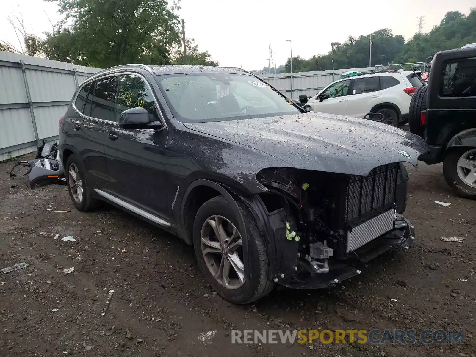 1 Photograph of a damaged car 5UXTY5C07M9E45806 BMW X3 2021