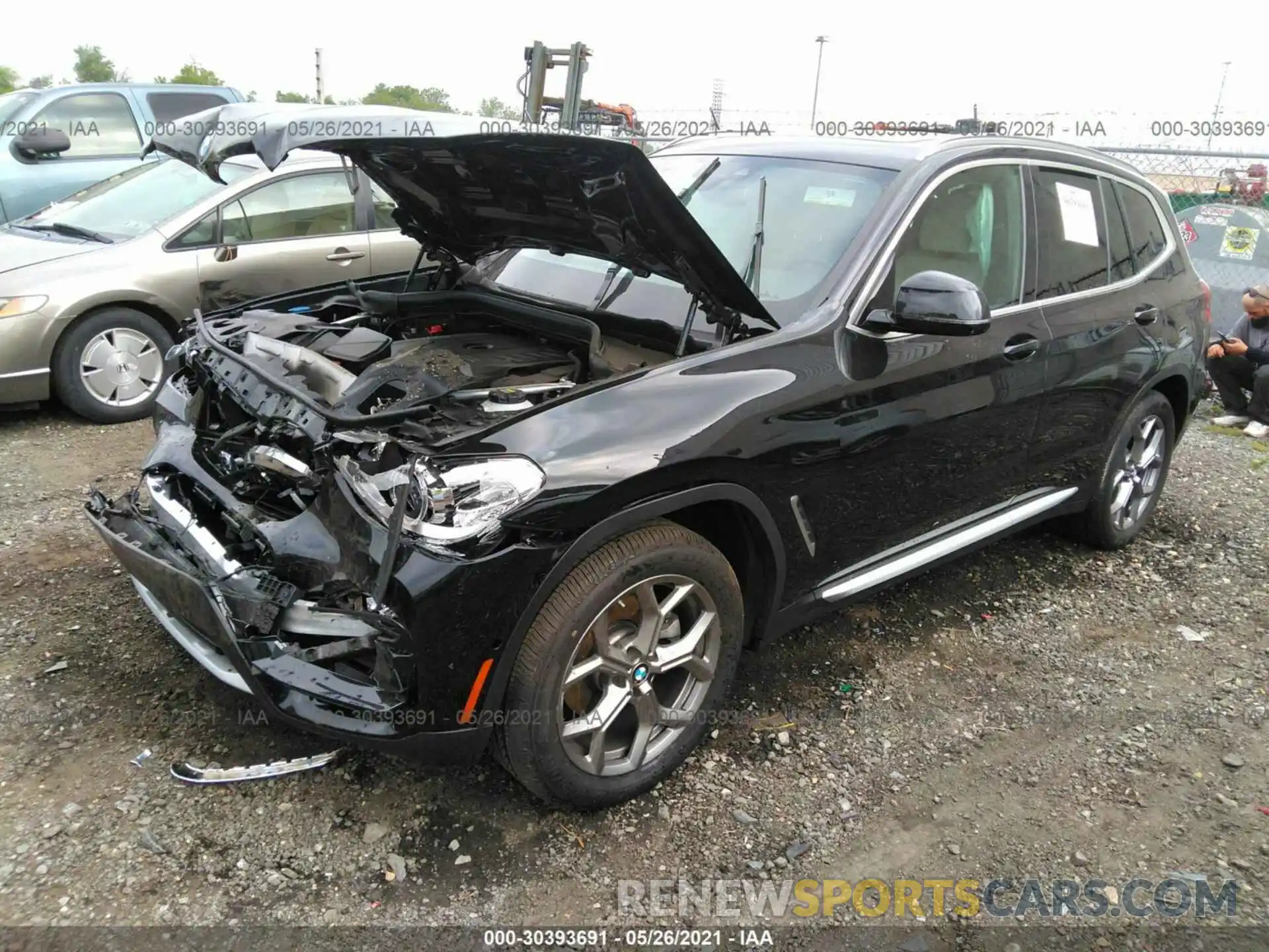 2 Photograph of a damaged car 5UXTY5C07M9E96397 BMW X3 2021