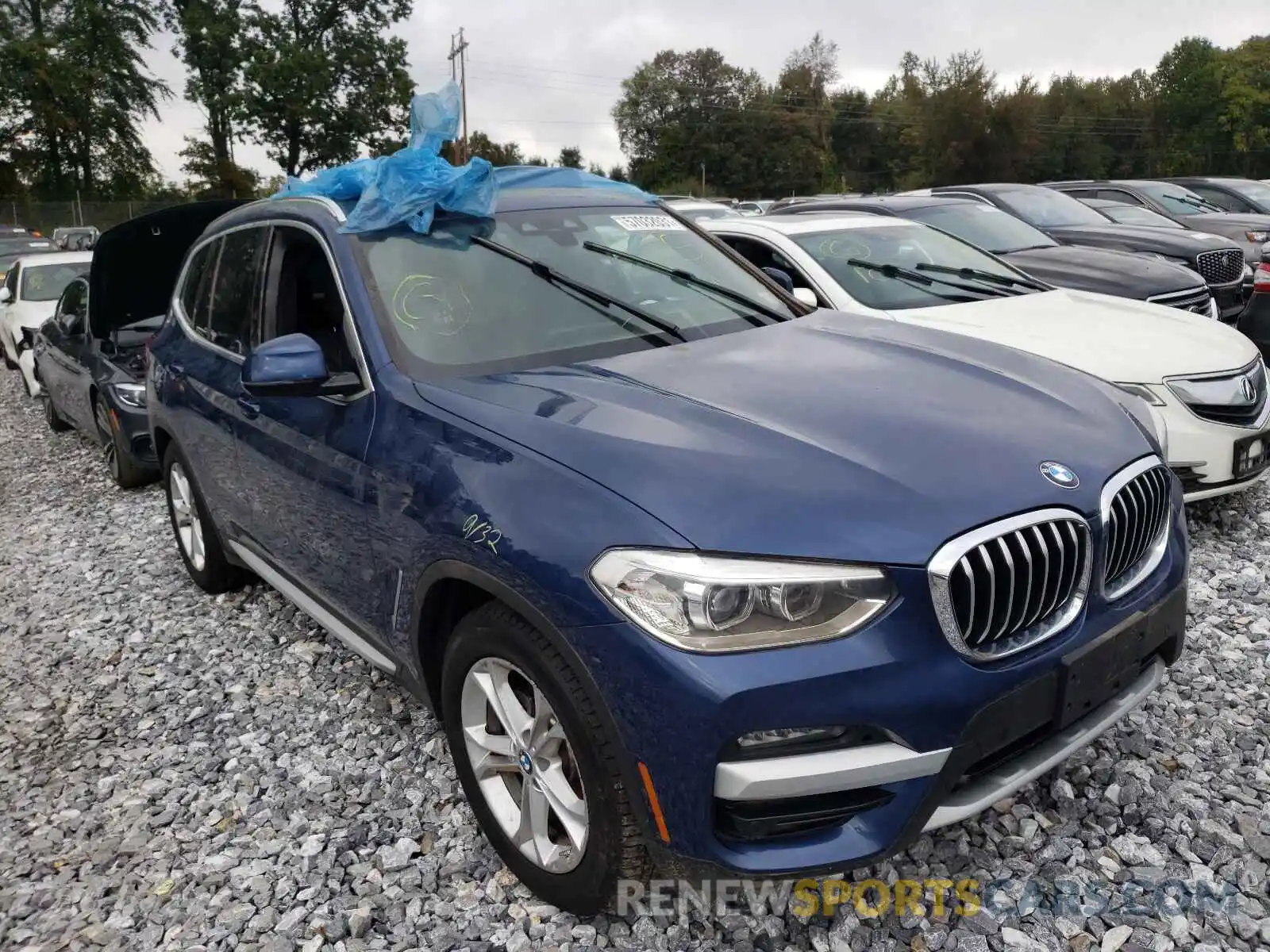 1 Photograph of a damaged car 5UXTY5C07M9F04613 BMW X3 2021