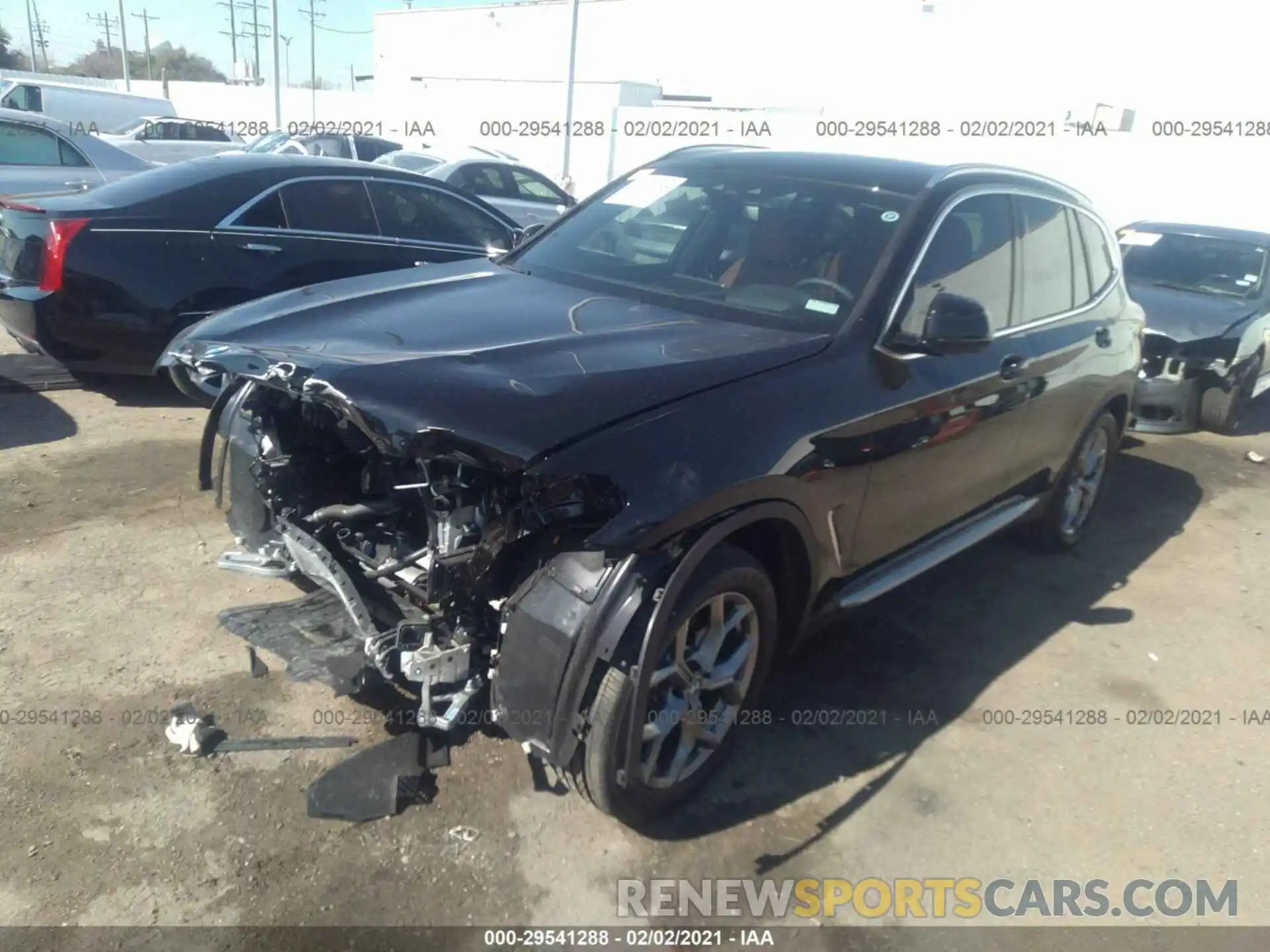 2 Photograph of a damaged car 5UXTY5C07M9F22724 BMW X3 2021
