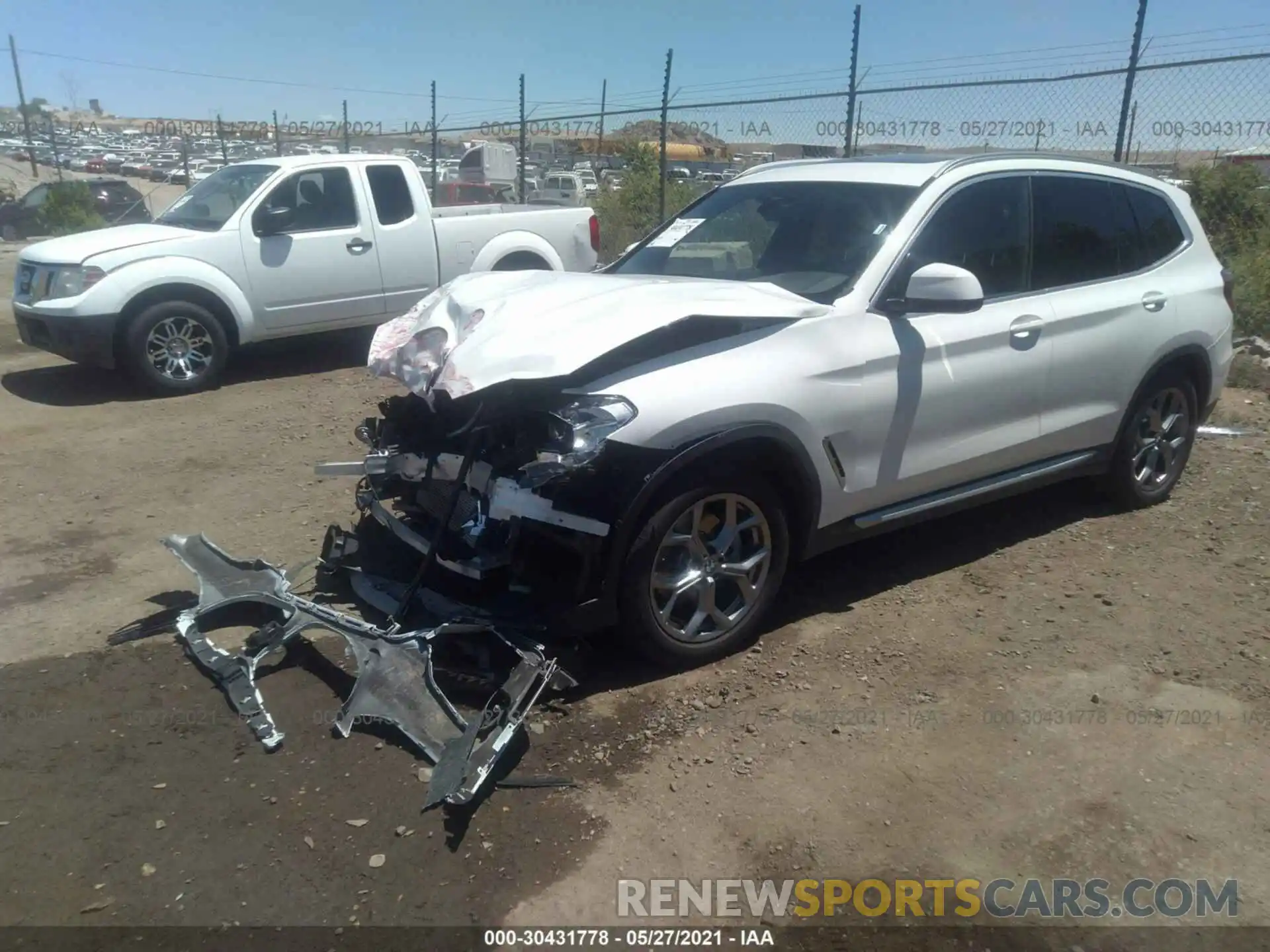 2 Photograph of a damaged car 5UXTY5C07M9F64942 BMW X3 2021