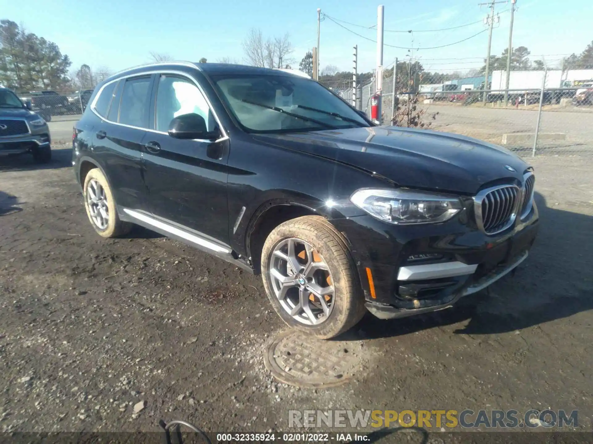 1 Photograph of a damaged car 5UXTY5C07M9F79988 BMW X3 2021