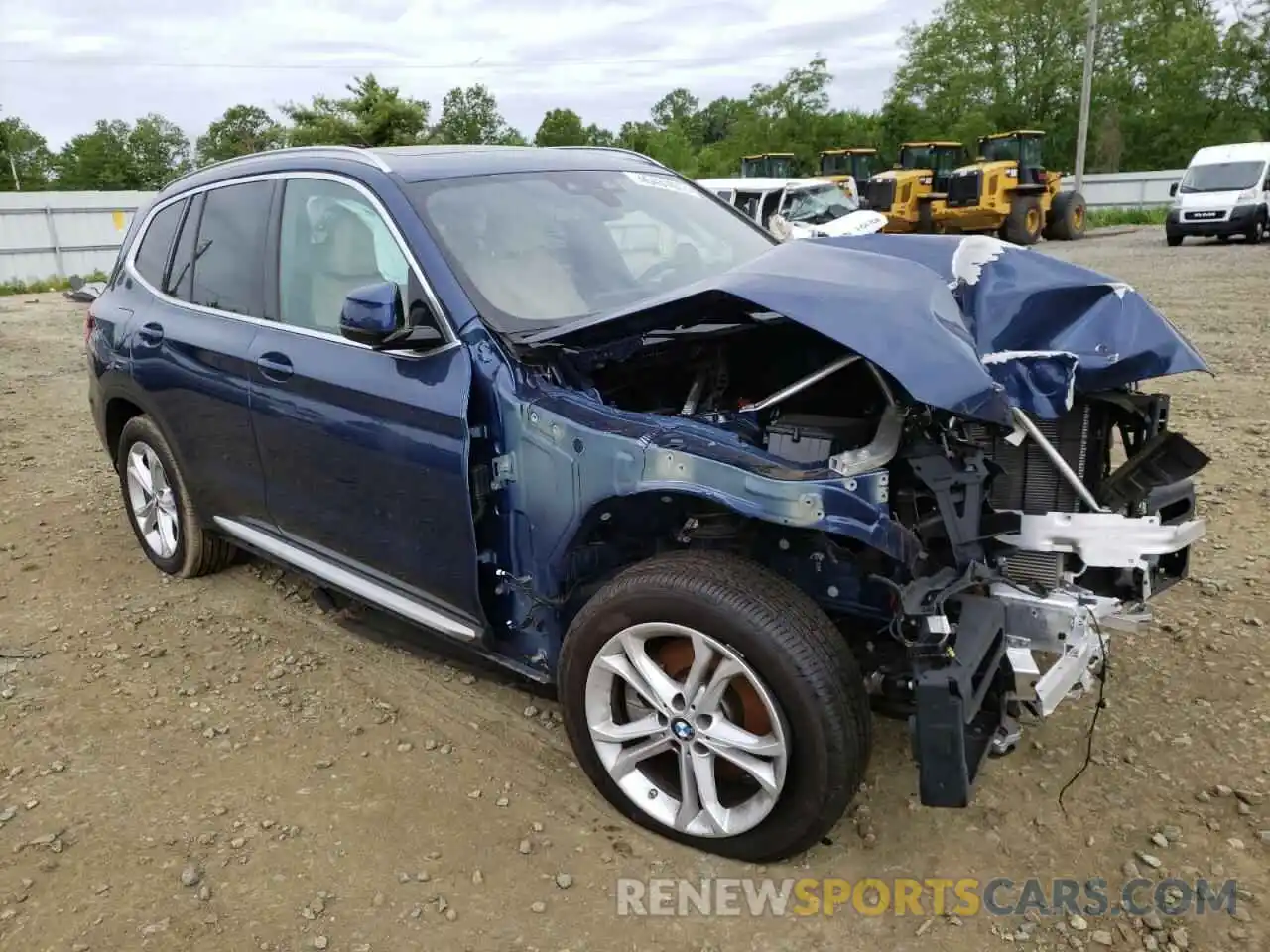 1 Photograph of a damaged car 5UXTY5C07M9G04114 BMW X3 2021