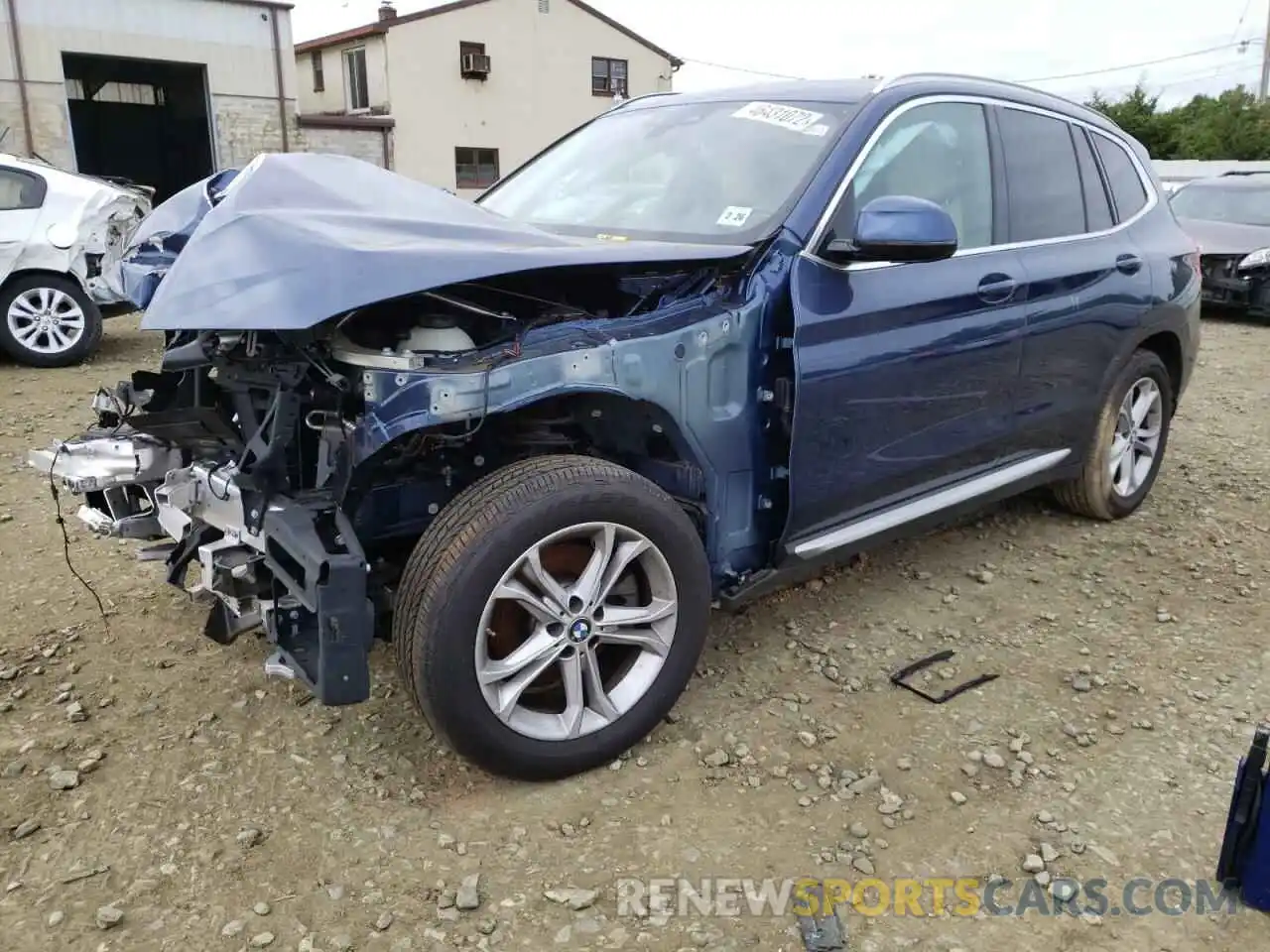 2 Photograph of a damaged car 5UXTY5C07M9G04114 BMW X3 2021