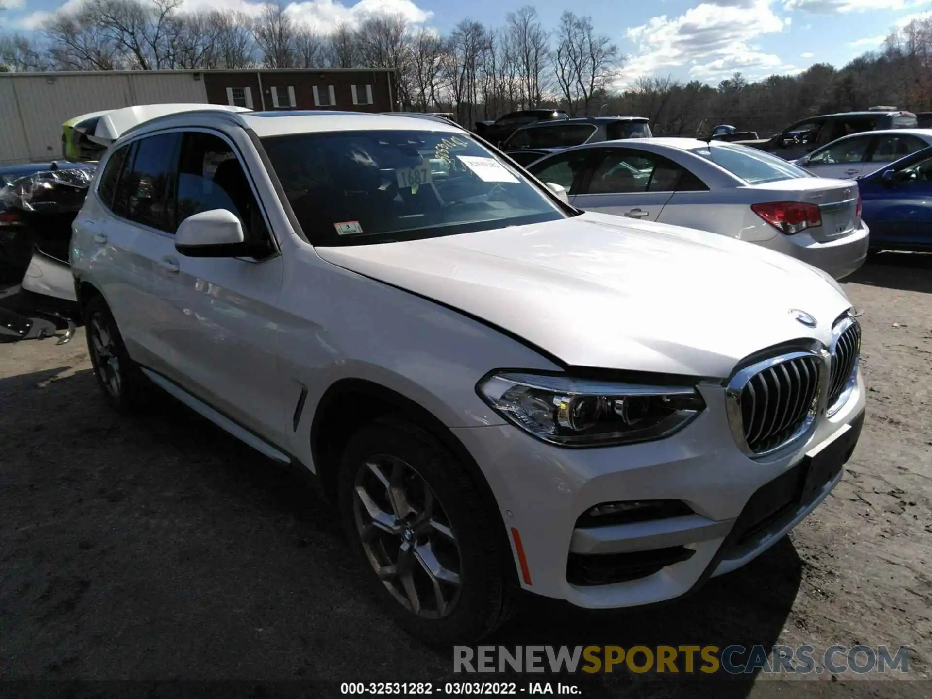 1 Photograph of a damaged car 5UXTY5C07M9G24329 BMW X3 2021