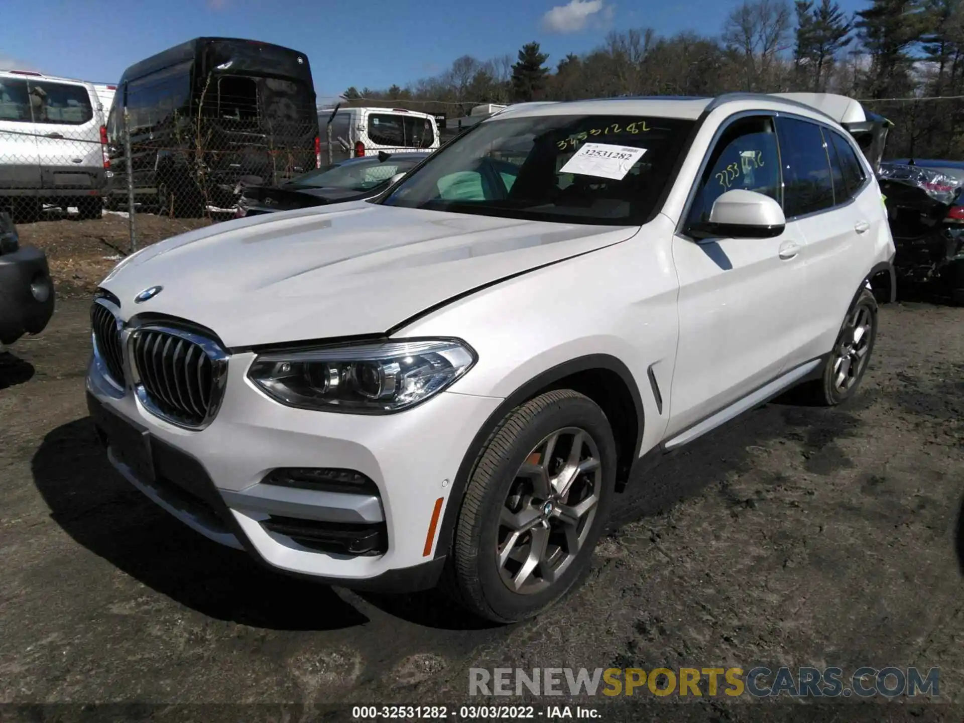 2 Фотография поврежденного автомобиля 5UXTY5C07M9G24329 BMW X3 2021