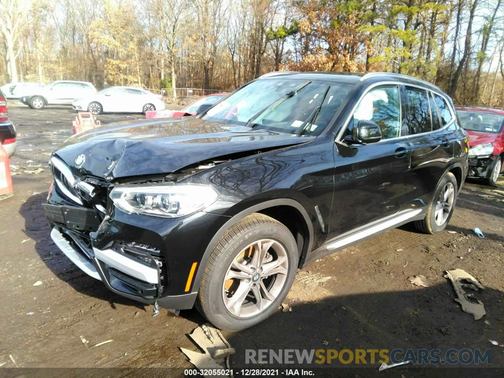 2 Photograph of a damaged car 5UXTY5C07M9G50087 BMW X3 2021