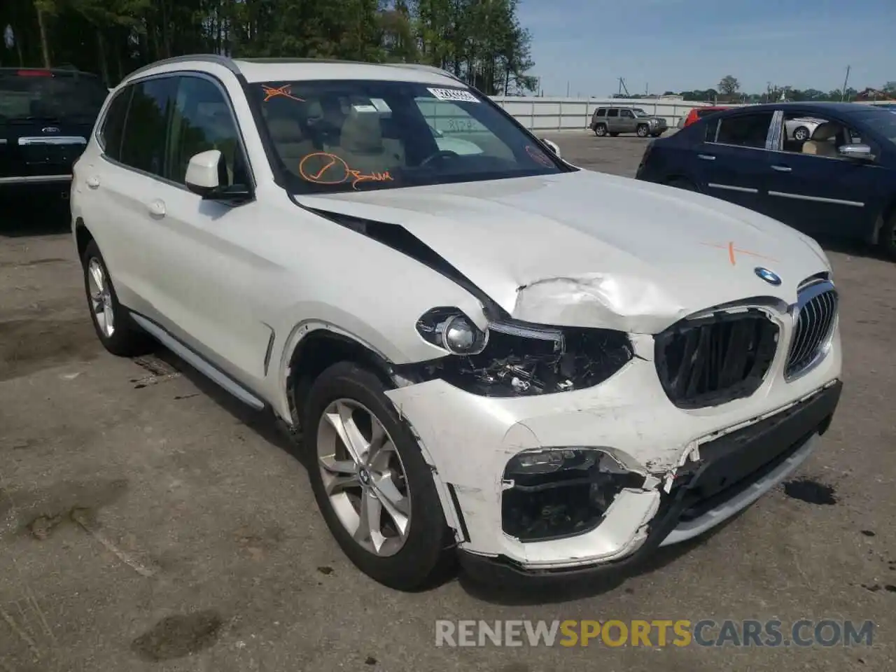 1 Photograph of a damaged car 5UXTY5C07M9H02608 BMW X3 2021