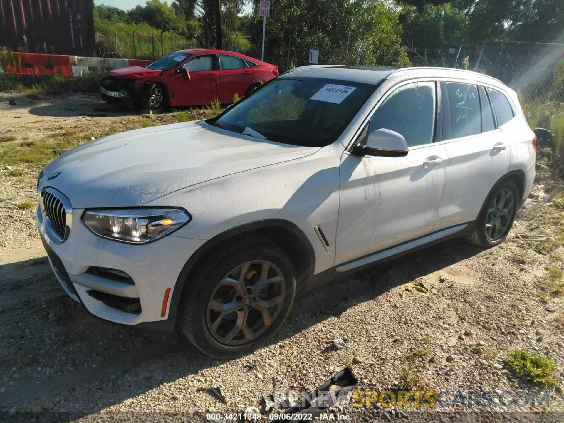 2 Фотография поврежденного автомобиля 5UXTY5C07M9H23037 BMW X3 2021