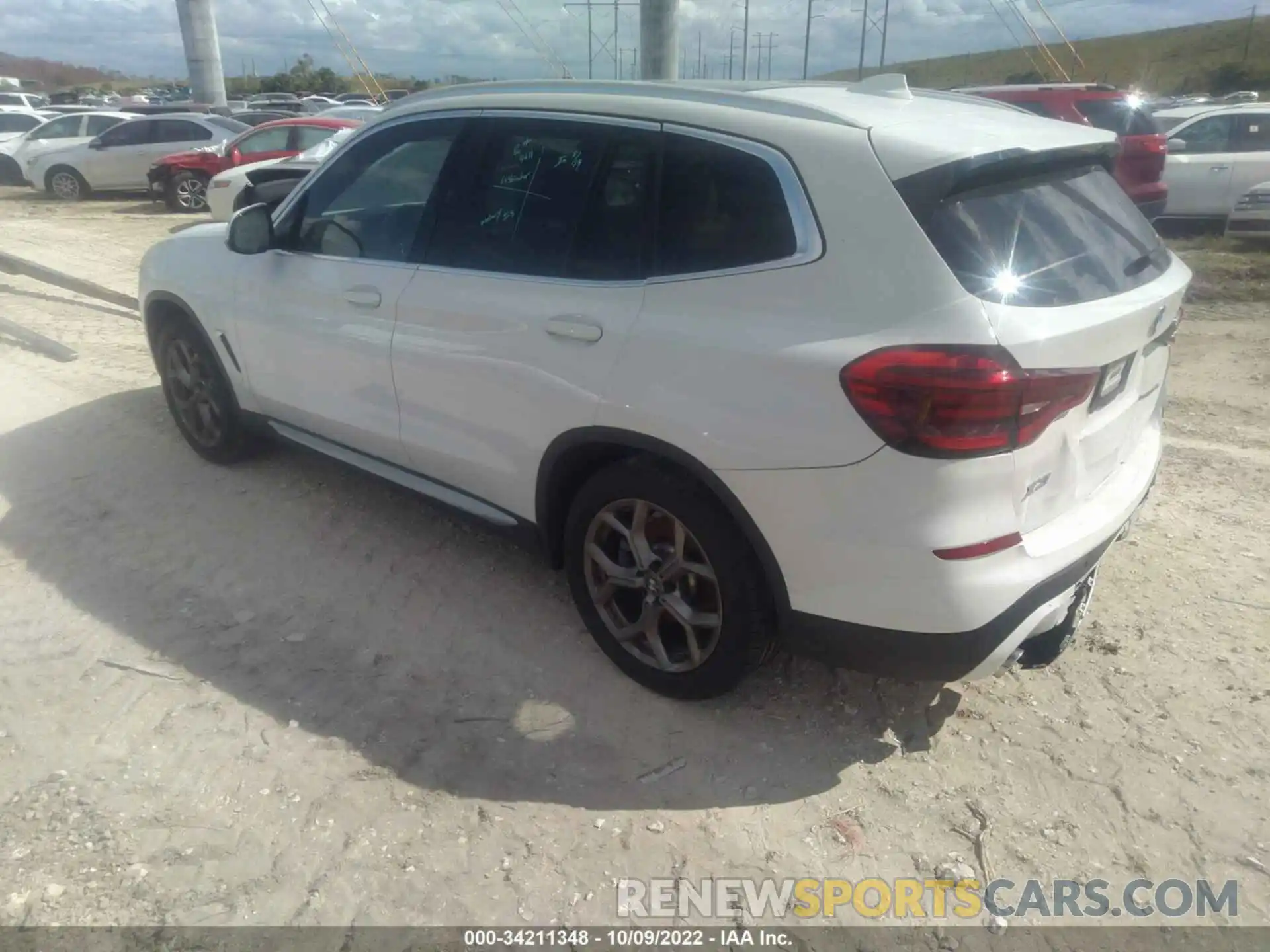 3 Фотография поврежденного автомобиля 5UXTY5C07M9H23037 BMW X3 2021