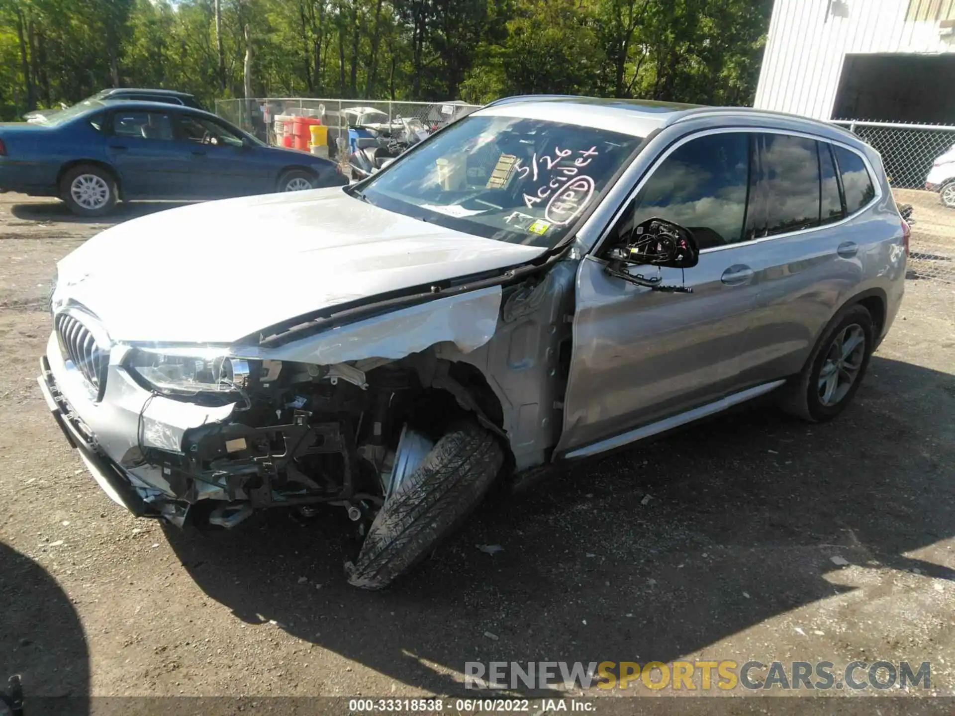 2 Photograph of a damaged car 5UXTY5C08M9D87723 BMW X3 2021