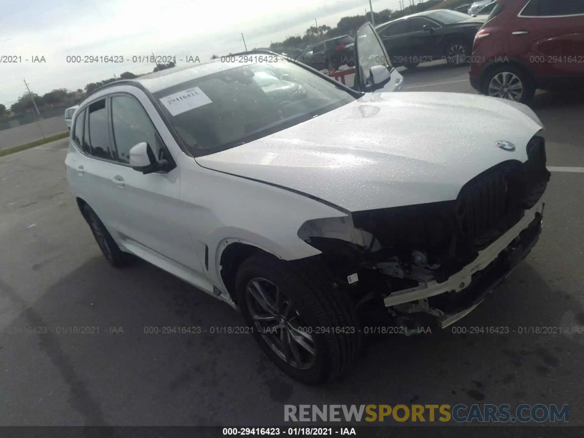 1 Photograph of a damaged car 5UXTY5C08M9E02317 BMW X3 2021