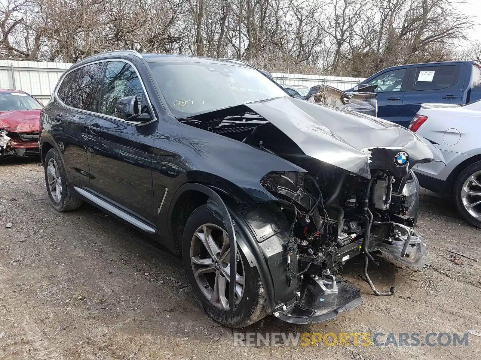 1 Photograph of a damaged car 5UXTY5C08M9E46009 BMW X3 2021