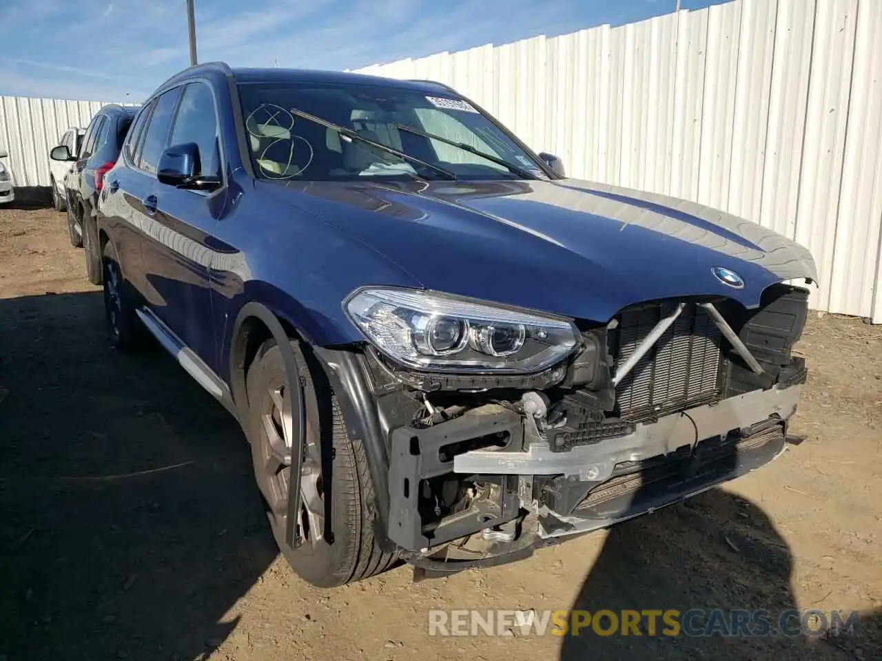 1 Photograph of a damaged car 5UXTY5C08M9E56068 BMW X3 2021