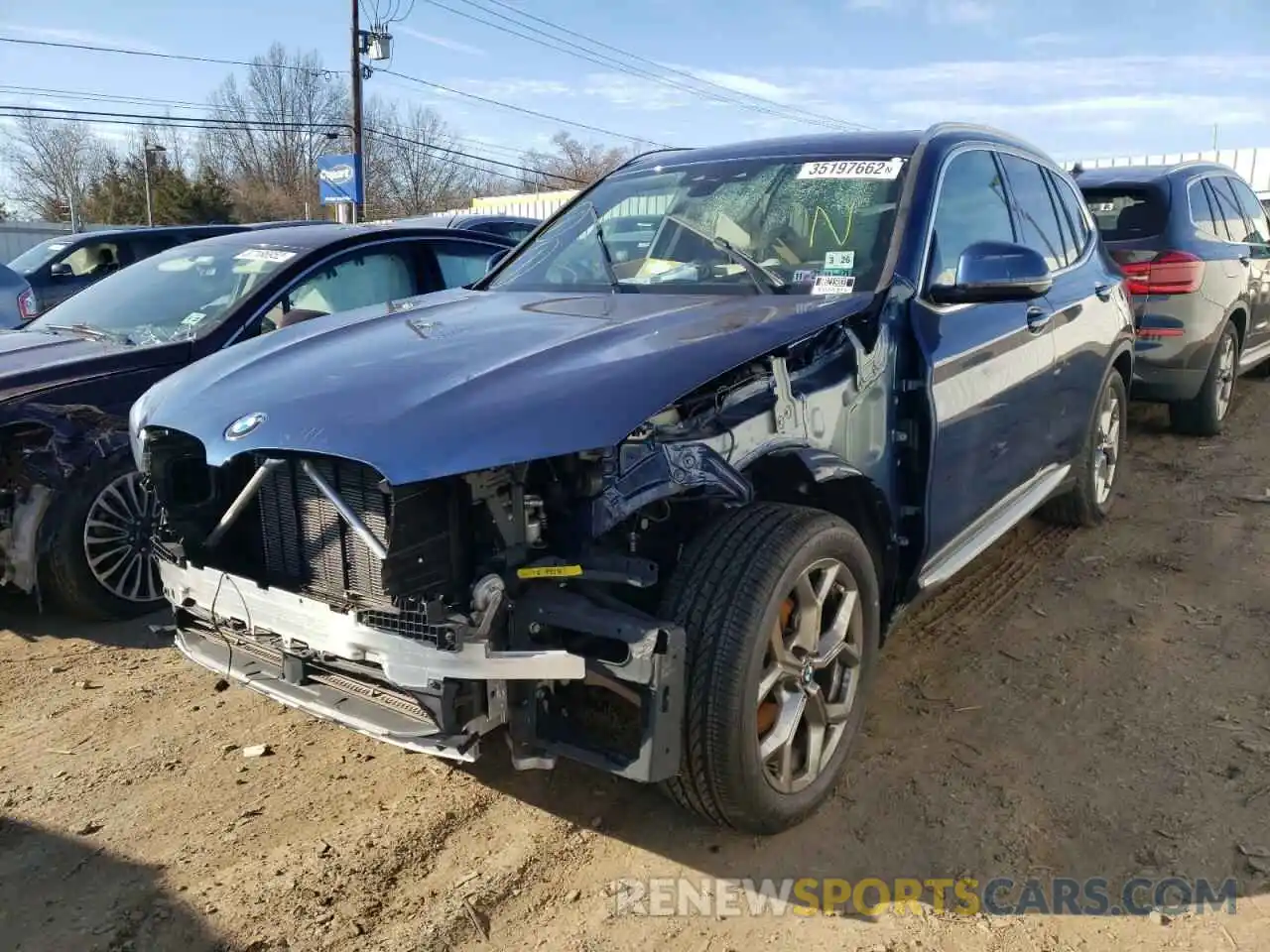 2 Photograph of a damaged car 5UXTY5C08M9E56068 BMW X3 2021