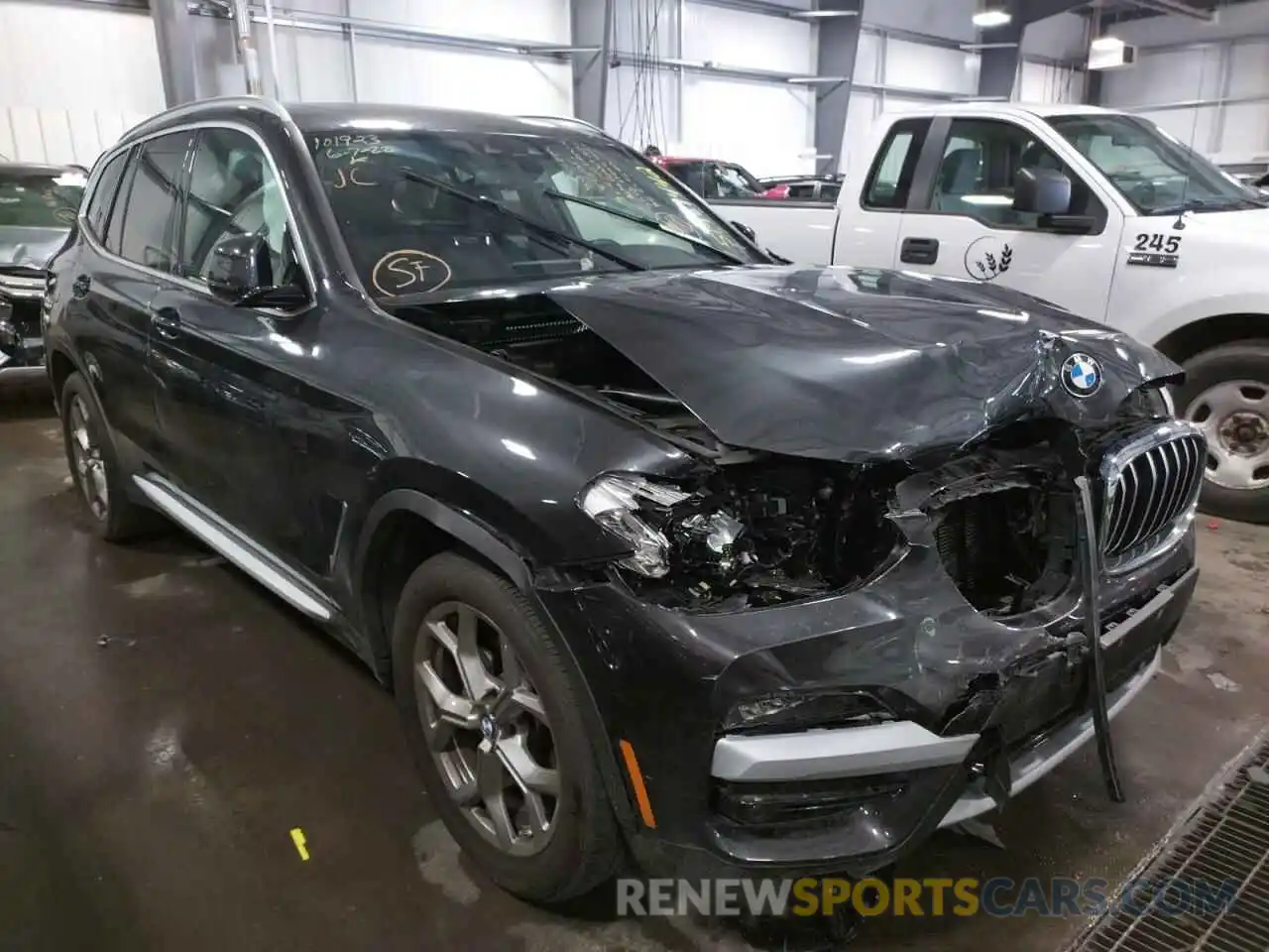 1 Photograph of a damaged car 5UXTY5C08M9E74523 BMW X3 2021