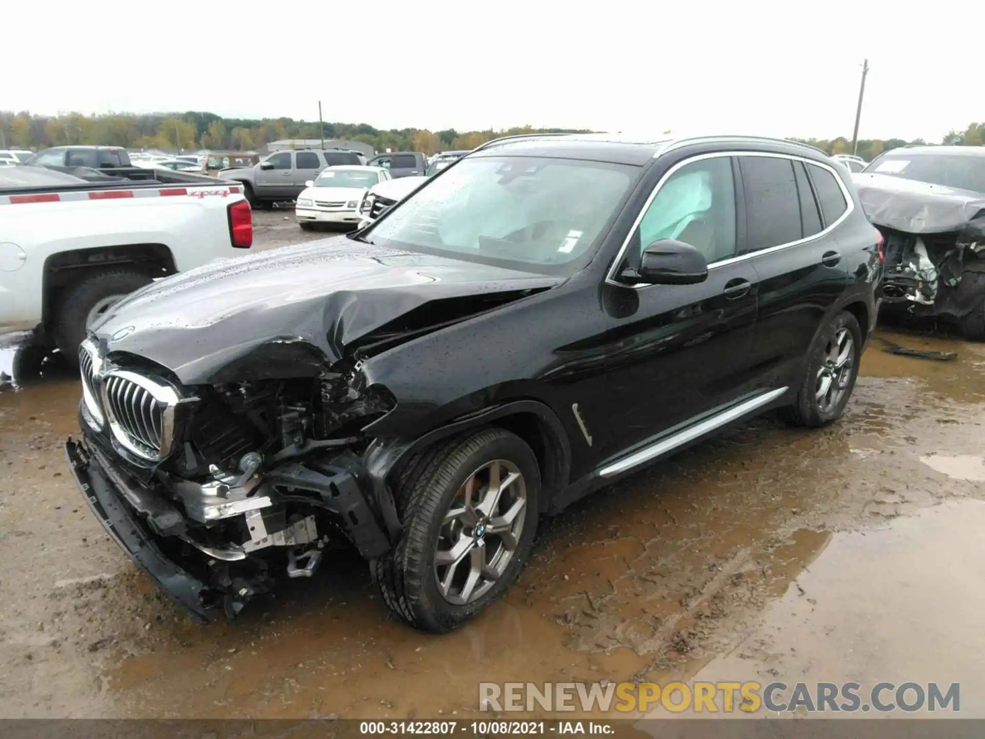 2 Фотография поврежденного автомобиля 5UXTY5C08M9E76806 BMW X3 2021