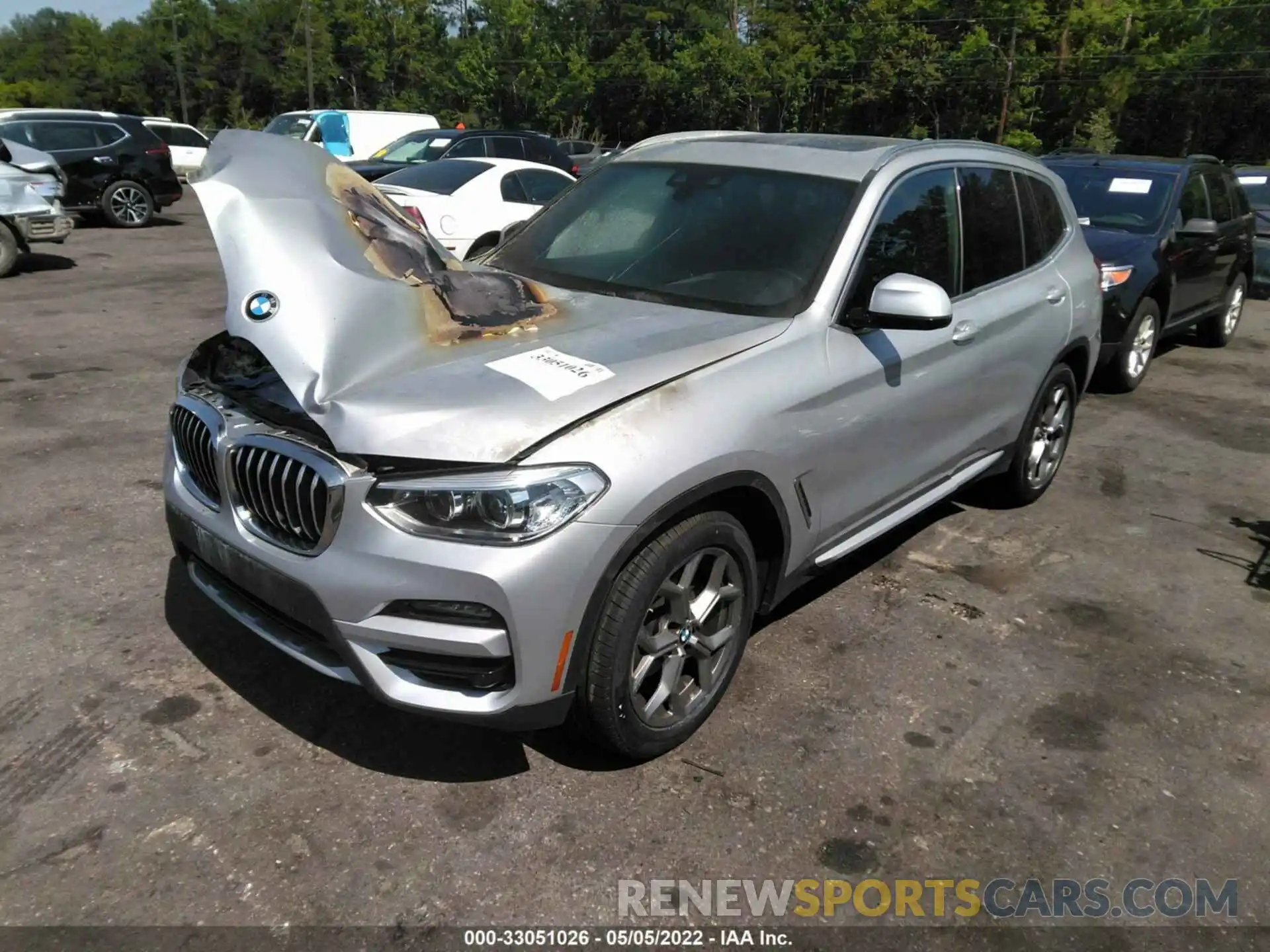 2 Фотография поврежденного автомобиля 5UXTY5C08M9F59586 BMW X3 2021