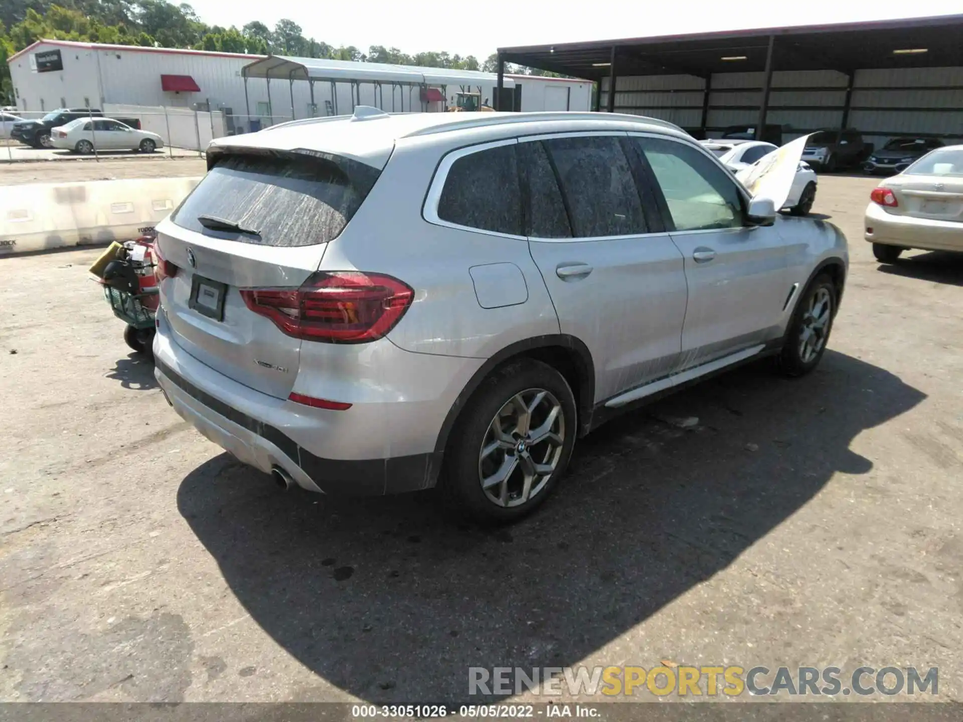 4 Фотография поврежденного автомобиля 5UXTY5C08M9F59586 BMW X3 2021