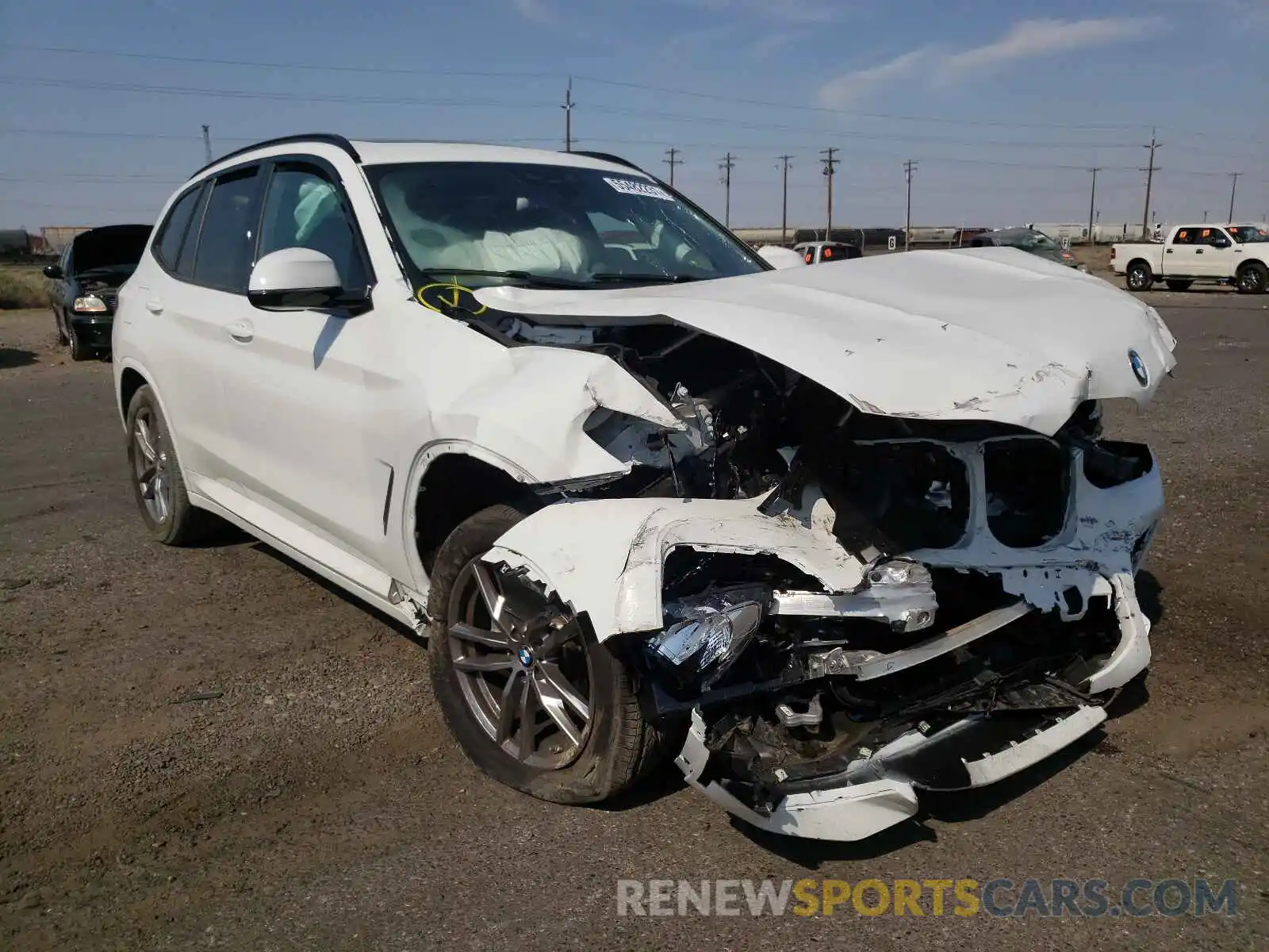 1 Photograph of a damaged car 5UXTY5C08M9G70249 BMW X3 2021