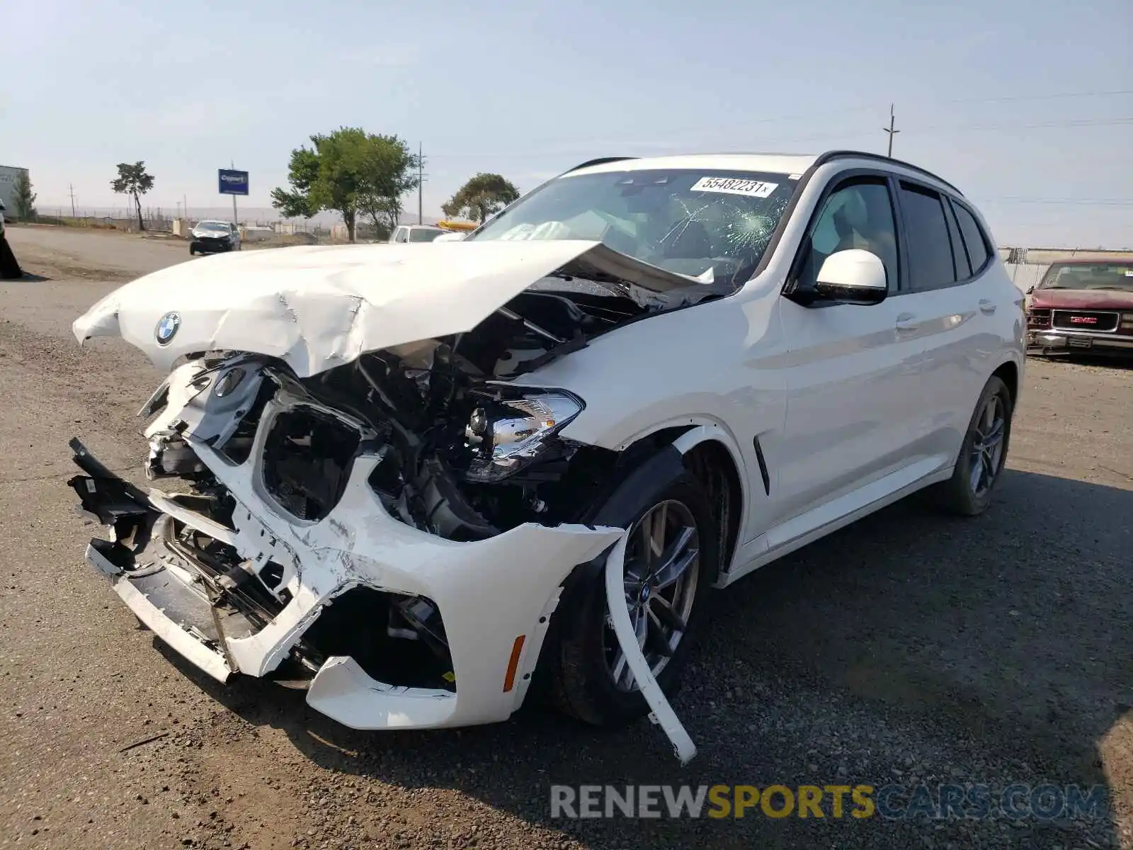 2 Photograph of a damaged car 5UXTY5C08M9G70249 BMW X3 2021