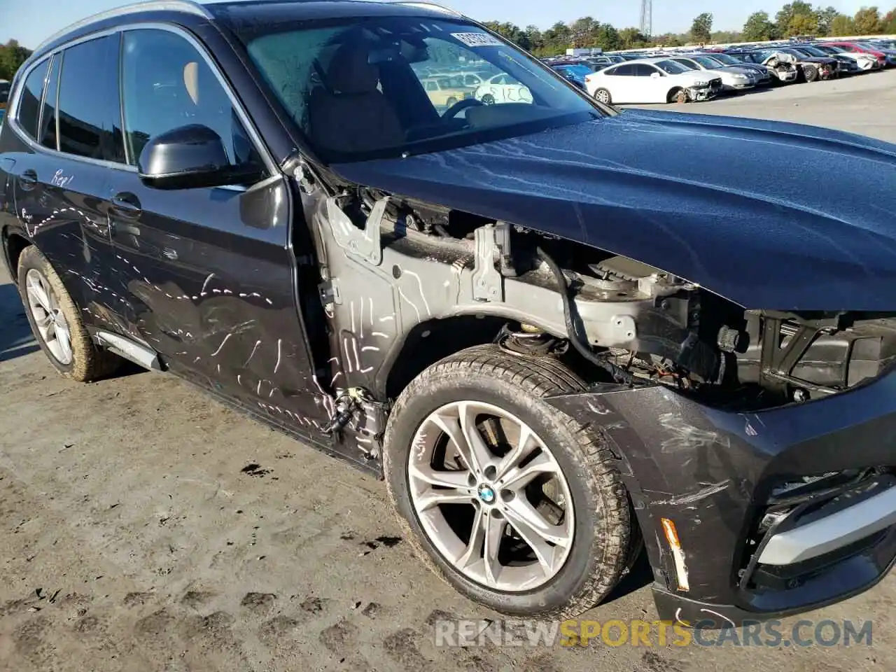 9 Photograph of a damaged car 5UXTY5C08M9H02598 BMW X3 2021