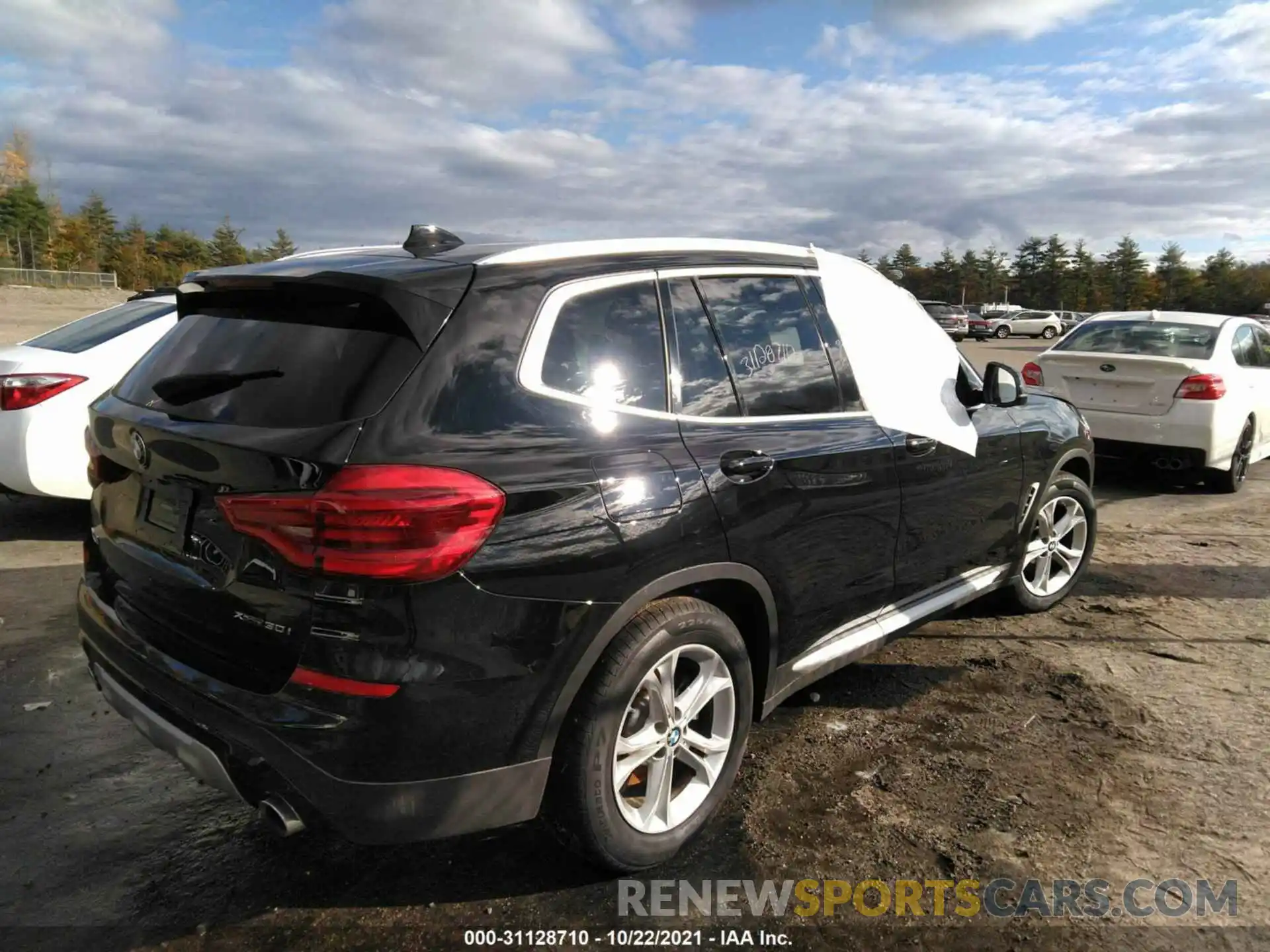 4 Фотография поврежденного автомобиля 5UXTY5C08M9H04108 BMW X3 2021