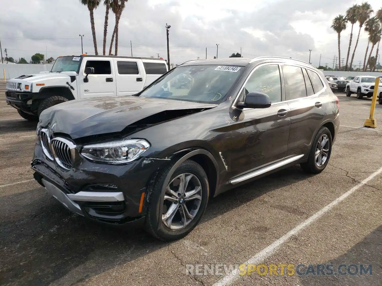 2 Photograph of a damaged car 5UXTY5C08M9H25444 BMW X3 2021