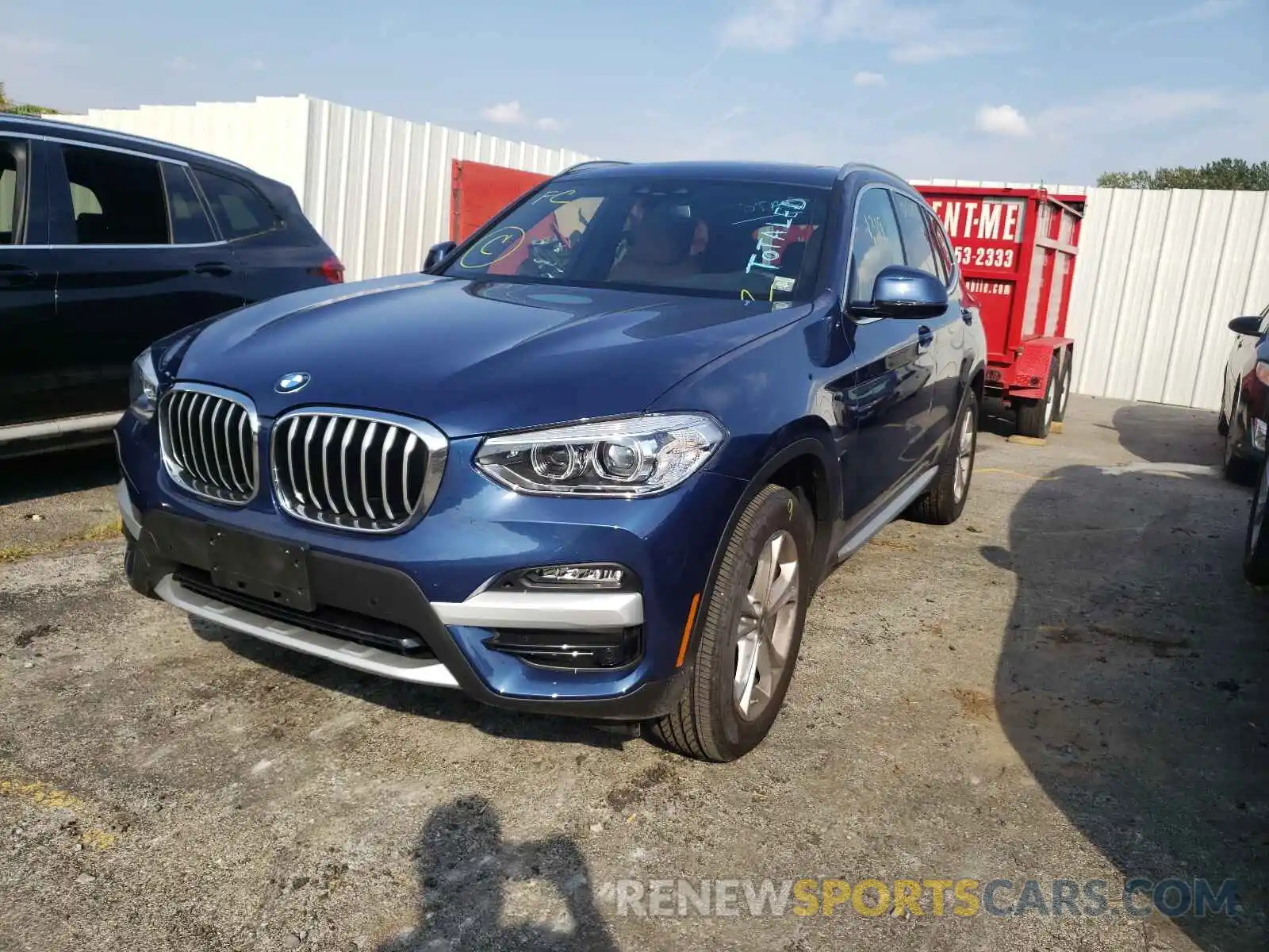 2 Photograph of a damaged car 5UXTY5C08M9H49002 BMW X3 2021